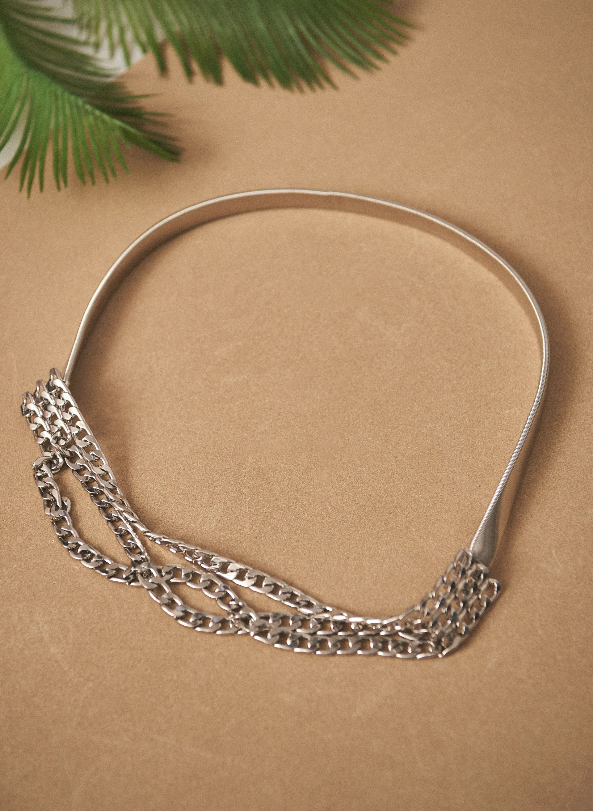 Draped Triple Chain Elastic Belt sold by Melanie Lyne