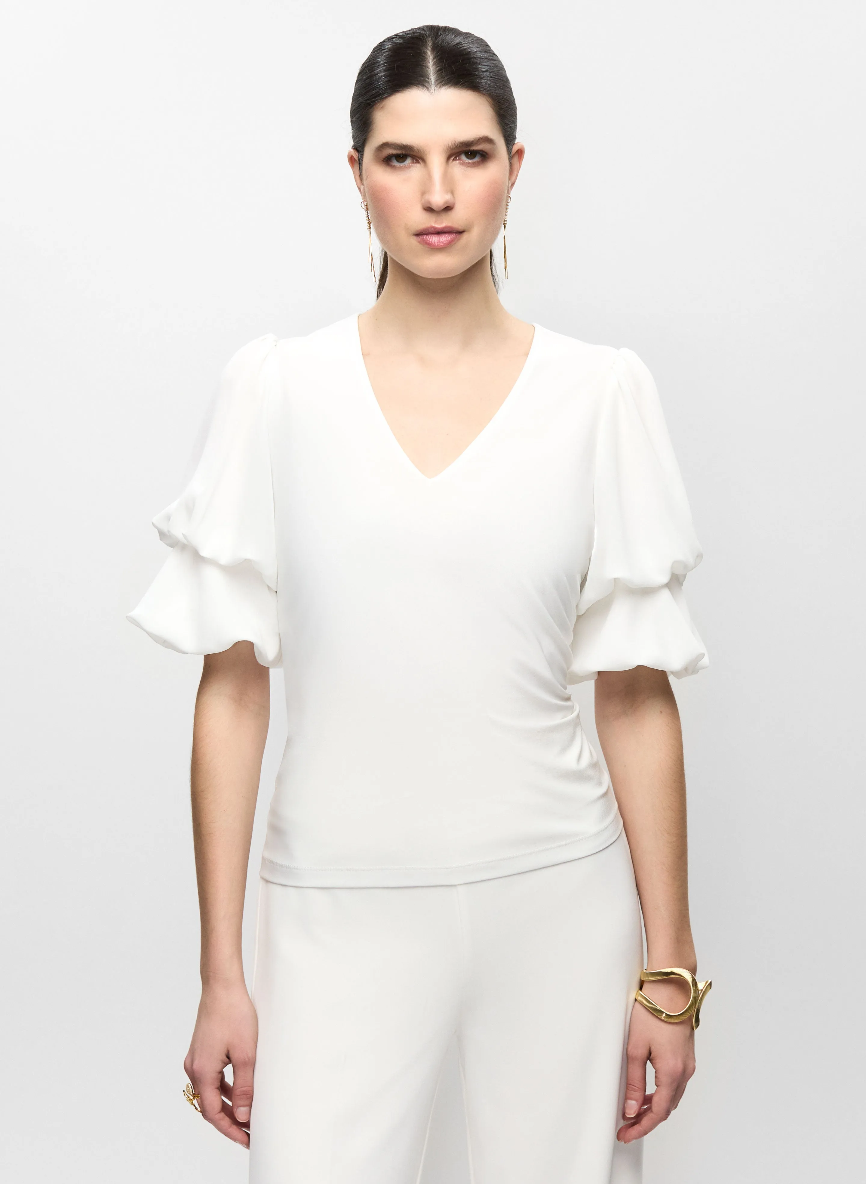 Chiffon Tiered Sleeve Top sold by Melanie Lyne product image thumbnail 5