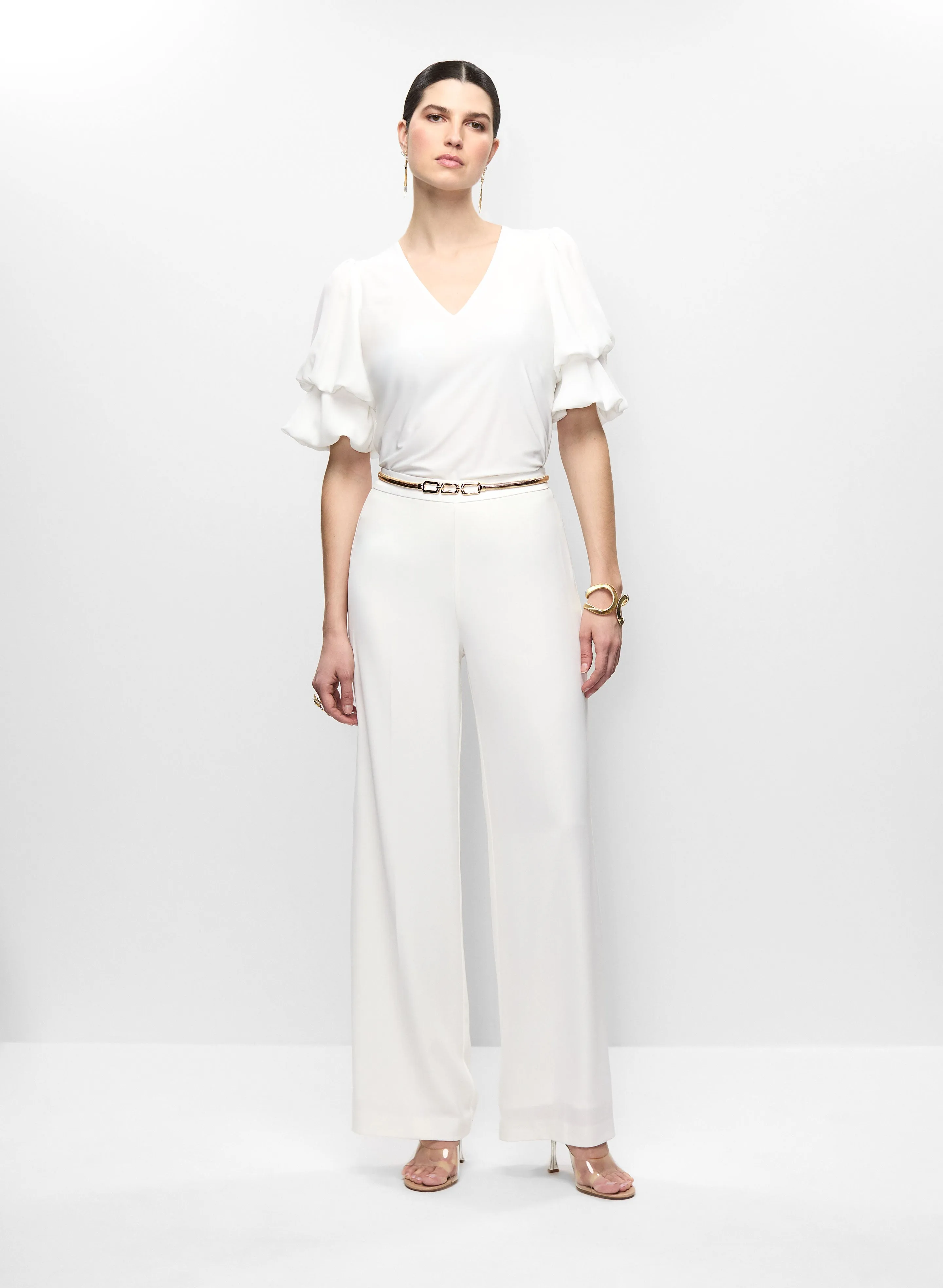 Chiffon Tiered Sleeve Top sold by Melanie Lyne product image thumbnail 3