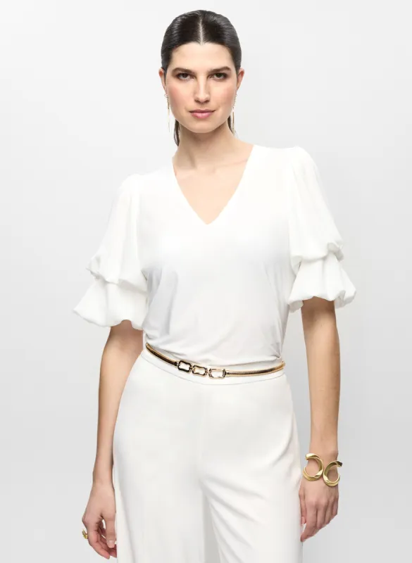 Chiffon Tiered Sleeve Top sold by Melanie Lyne