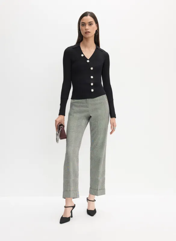 Button-Up Sweater & Giselle Cut Pants sold by Melanie Lyne