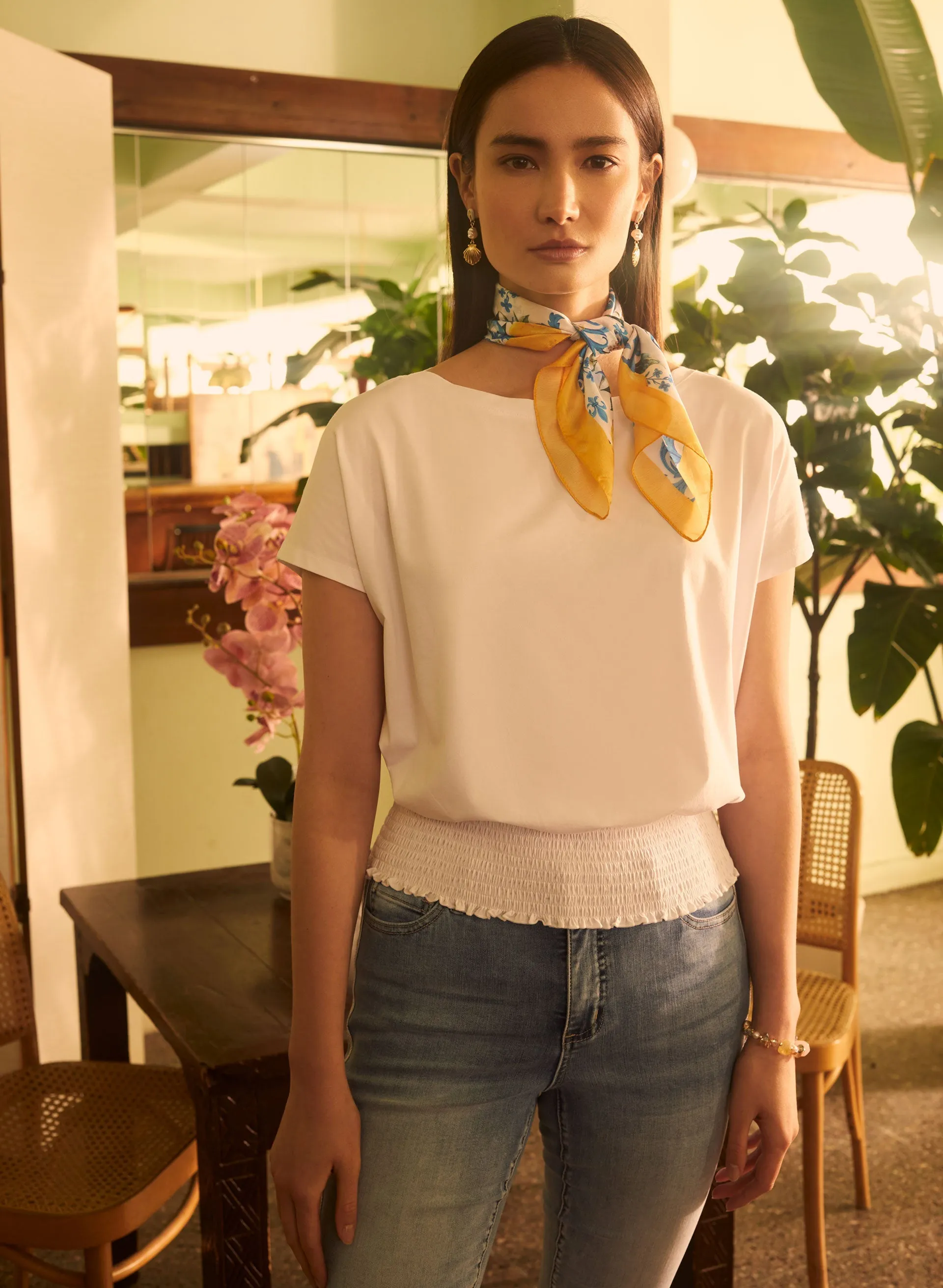 Essential Smocked Hem Tee sold by Melanie Lyne product image thumbnail 4