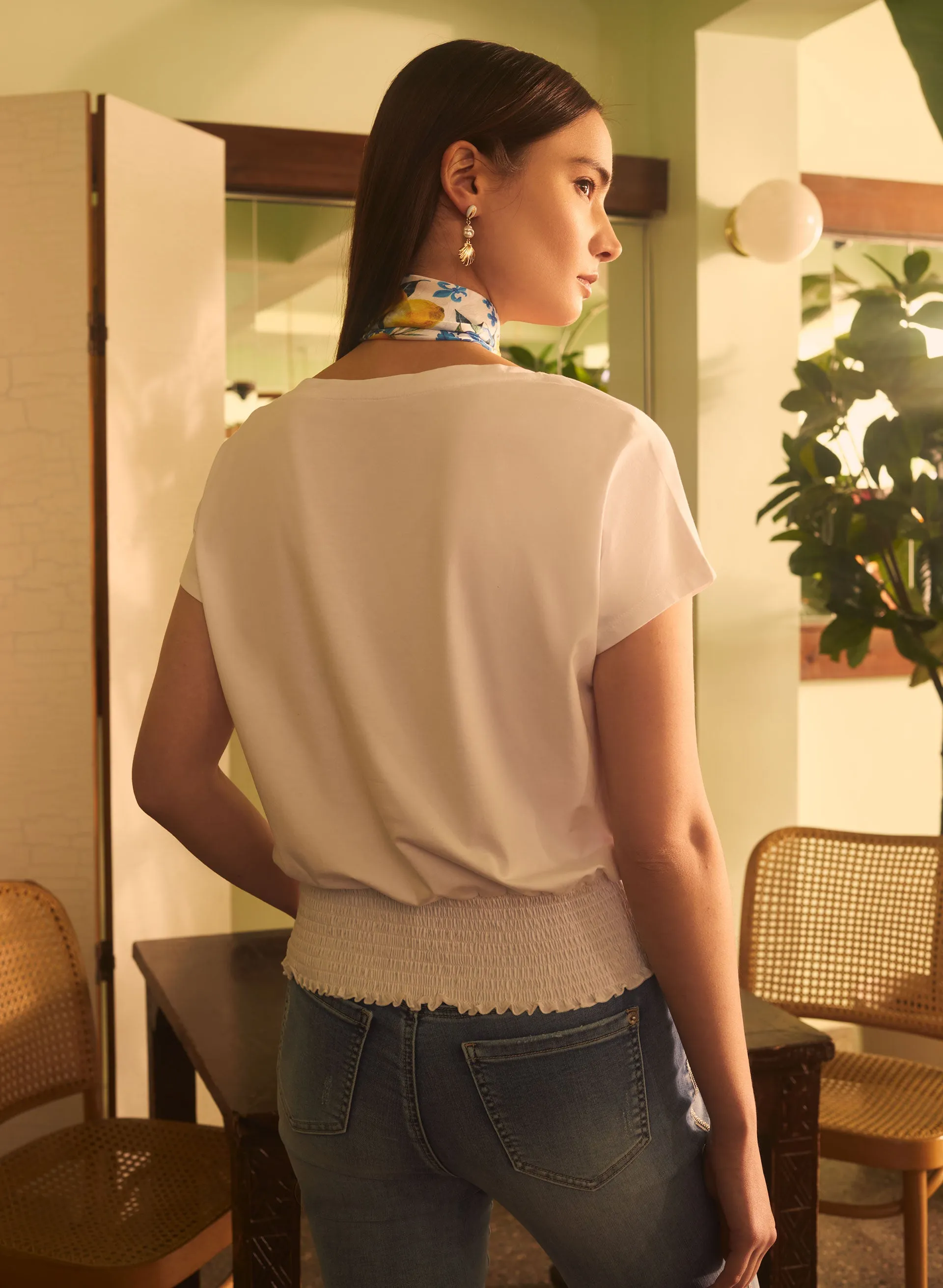 Essential Smocked Hem Tee sold by Melanie Lyne product image thumbnail 5