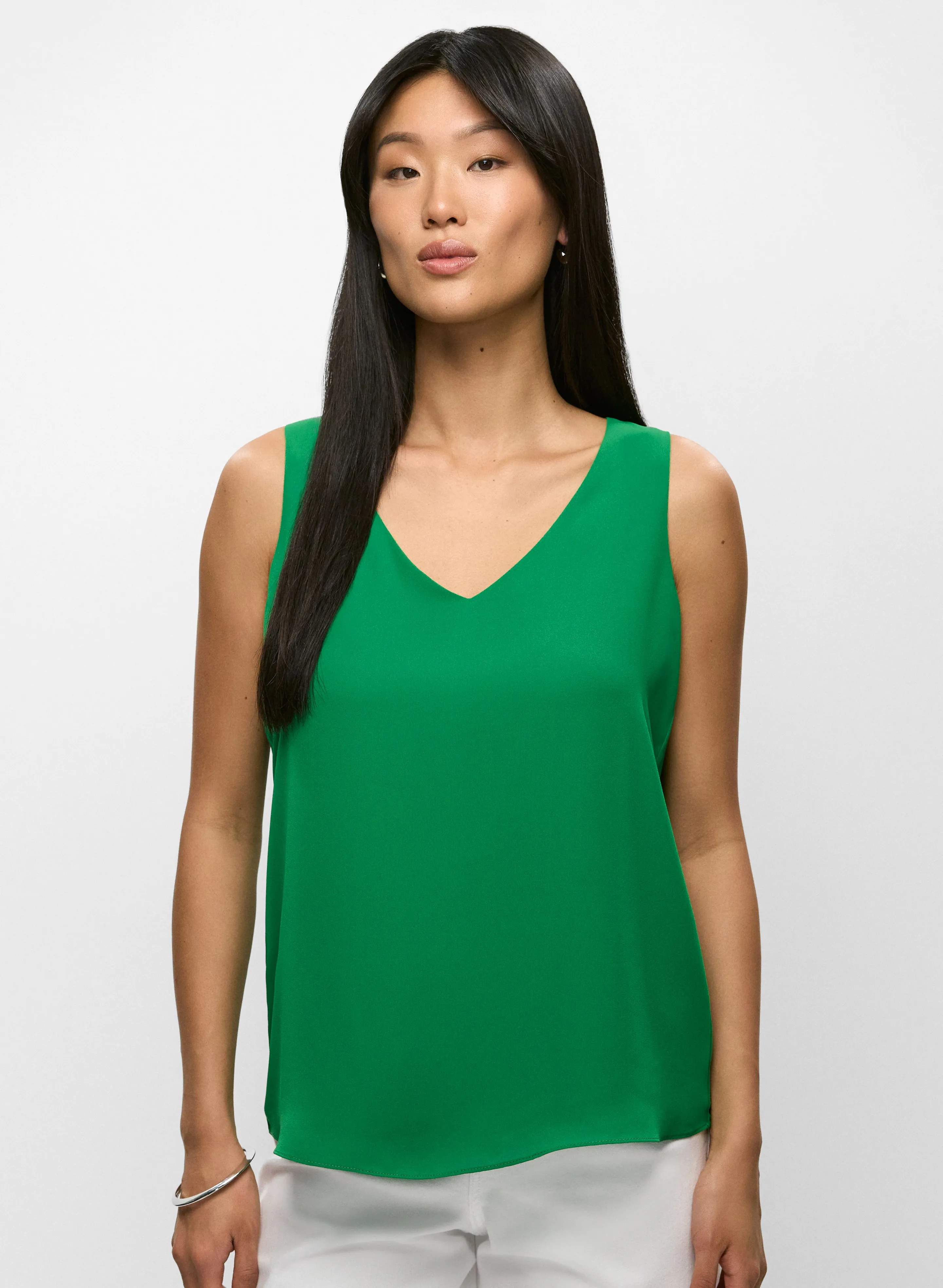 Essential Sleeveless V-Neck Blouse sold by Melanie Lyne product image thumbnail 2