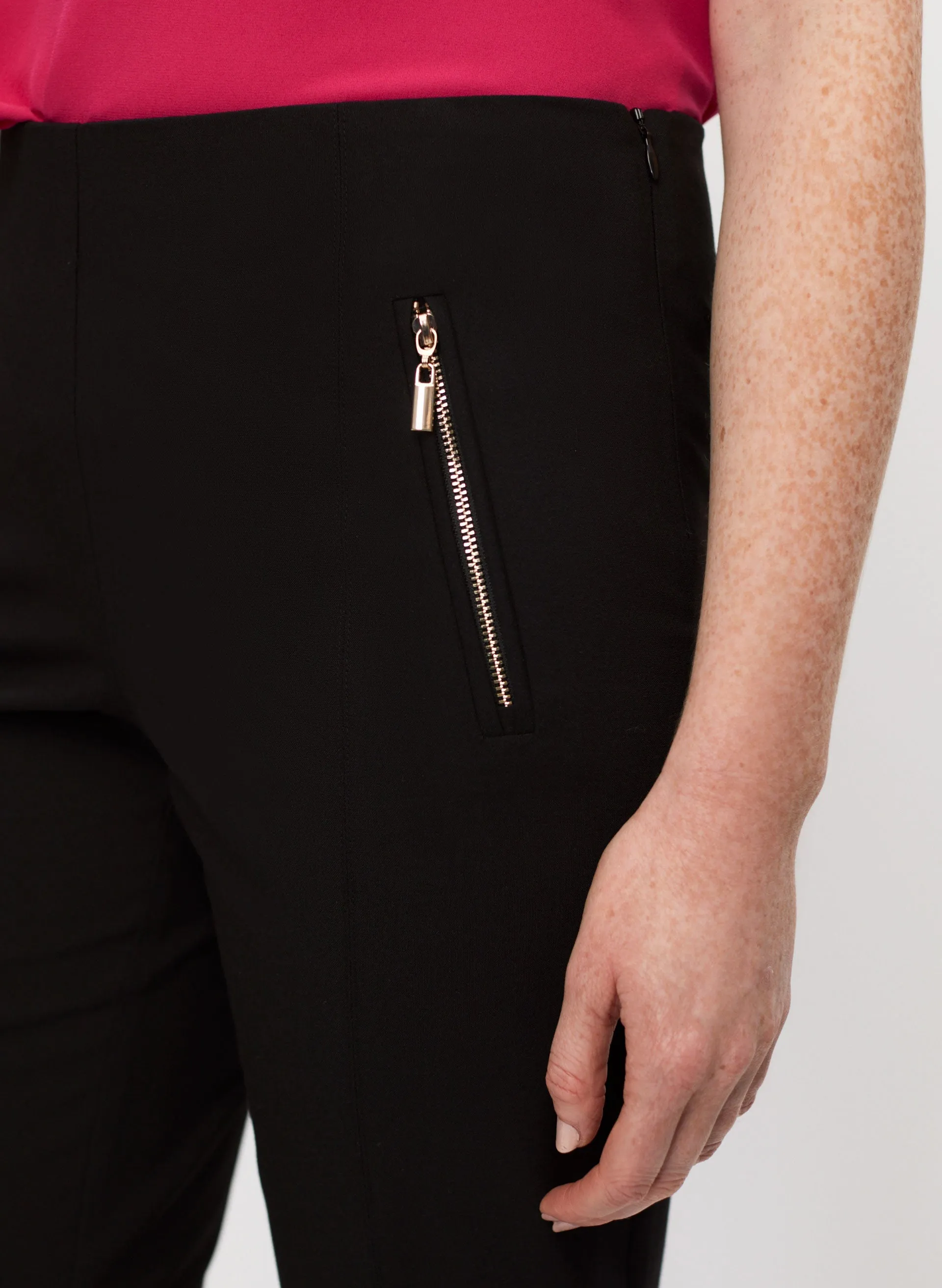 Amber Zip Detail Slim Leg Pants sold by Melanie Lyne product image thumbnail 2
