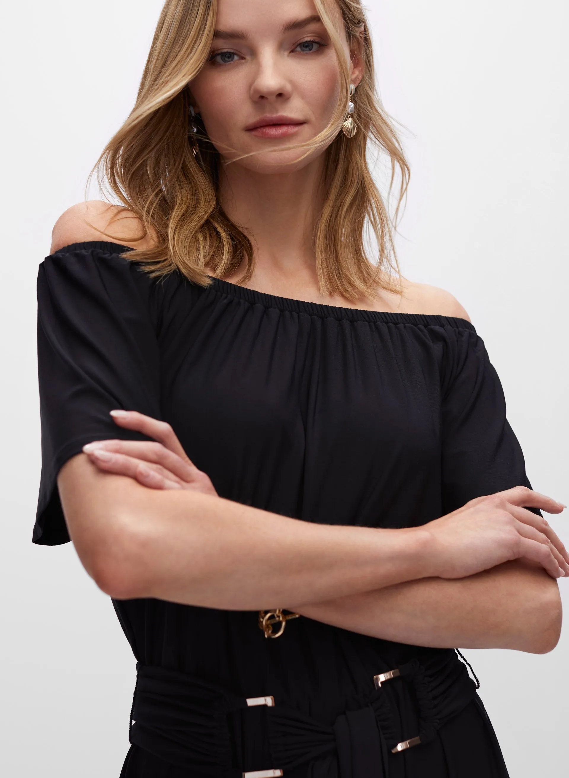 Off-the-Shoulder Jumpsuit sold by Melanie Lyne product image thumbnail 4