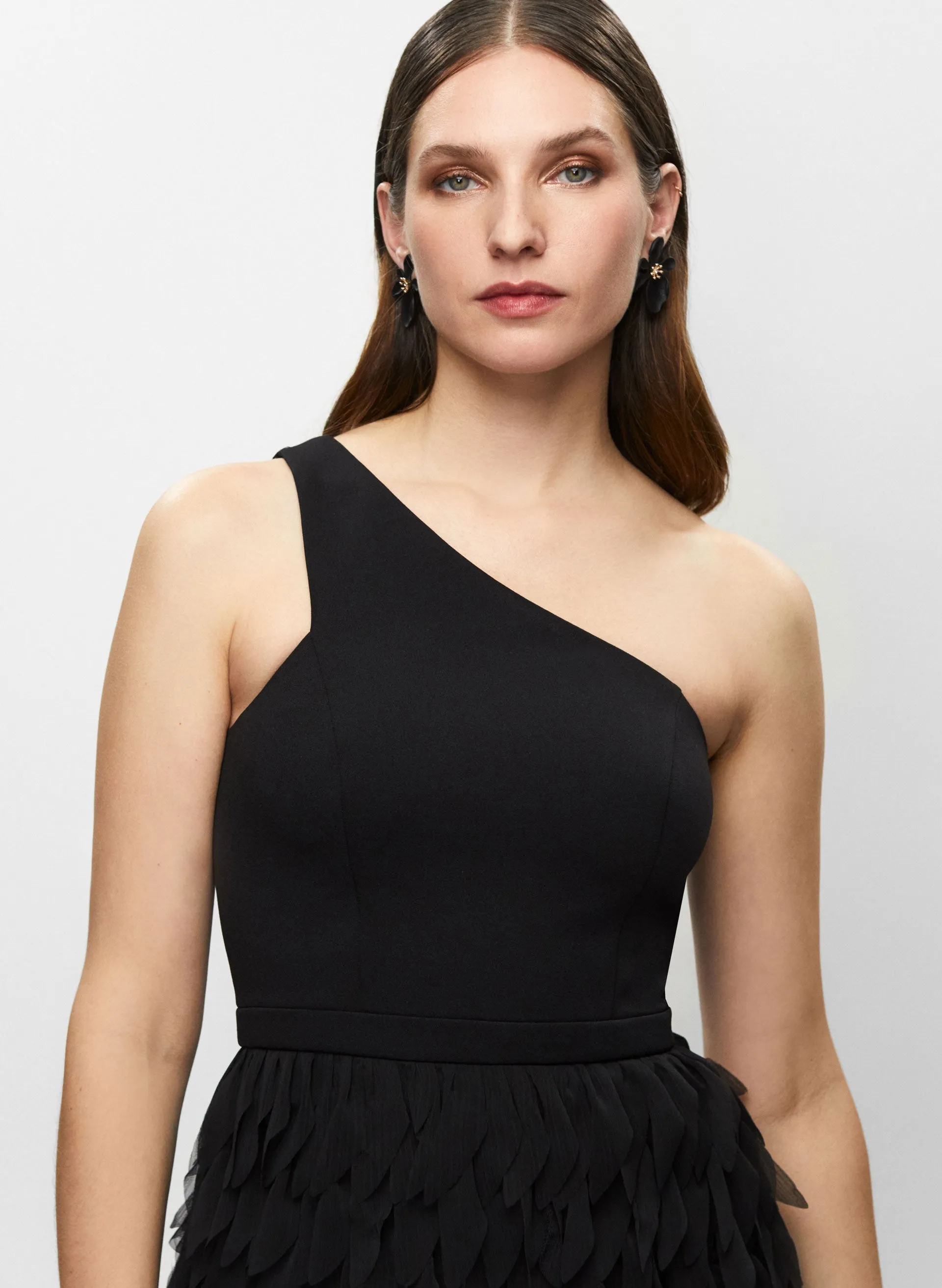 Asymmetric Feather Skirt Dress sold by Melanie Lyne product image thumbnail 4