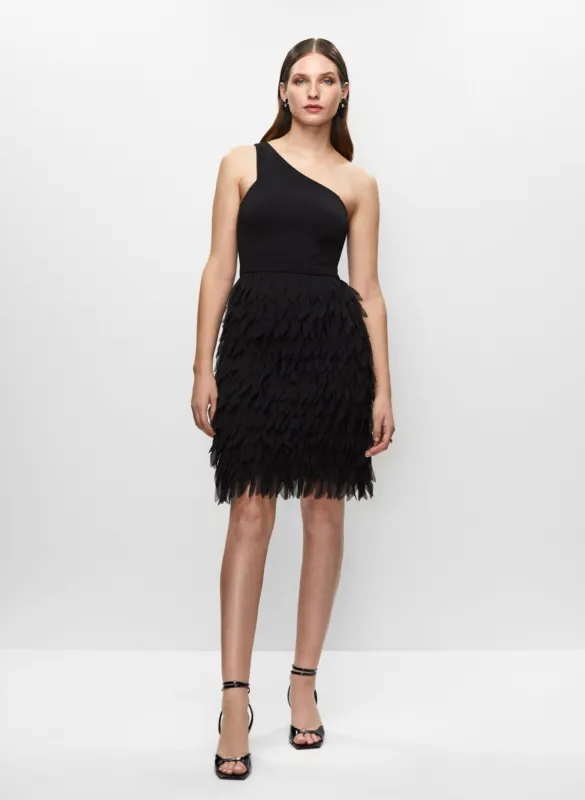 Asymmetric Feather Skirt Dress sold by Melanie Lyne
