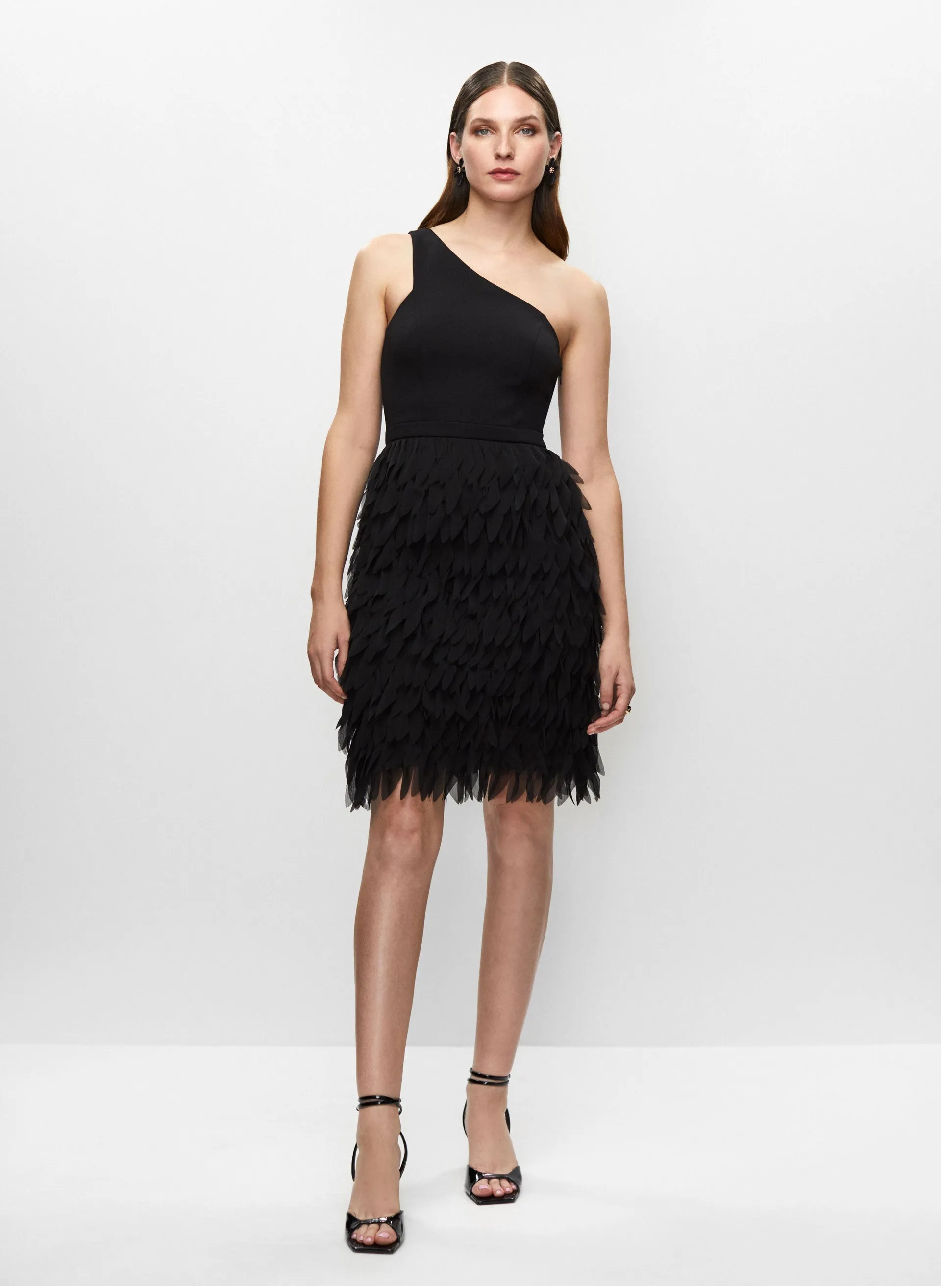 Asymmetric Feather Skirt Dress sold by Melanie Lyne