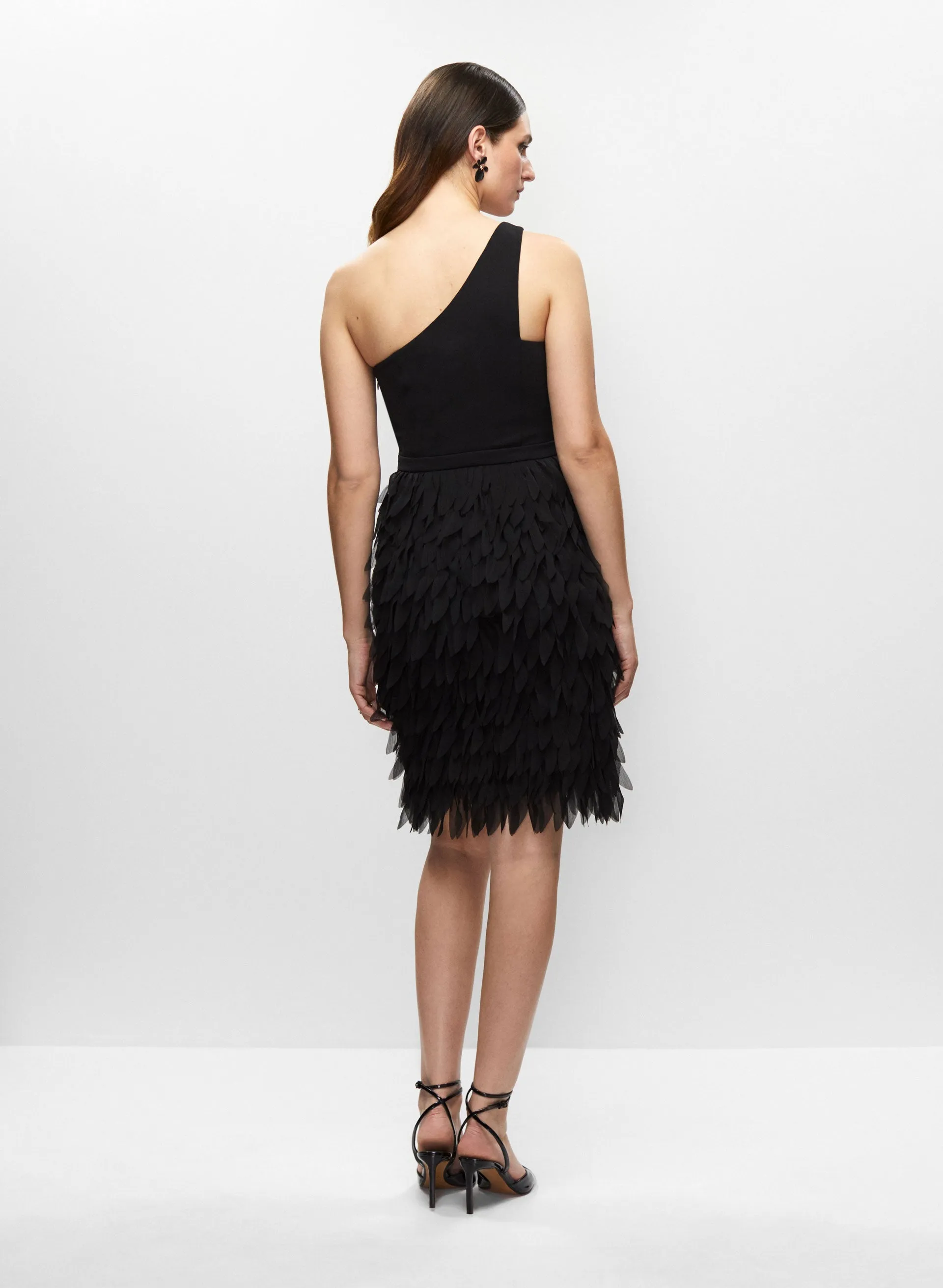 Asymmetric Feather Skirt Dress sold by Melanie Lyne product image thumbnail 2