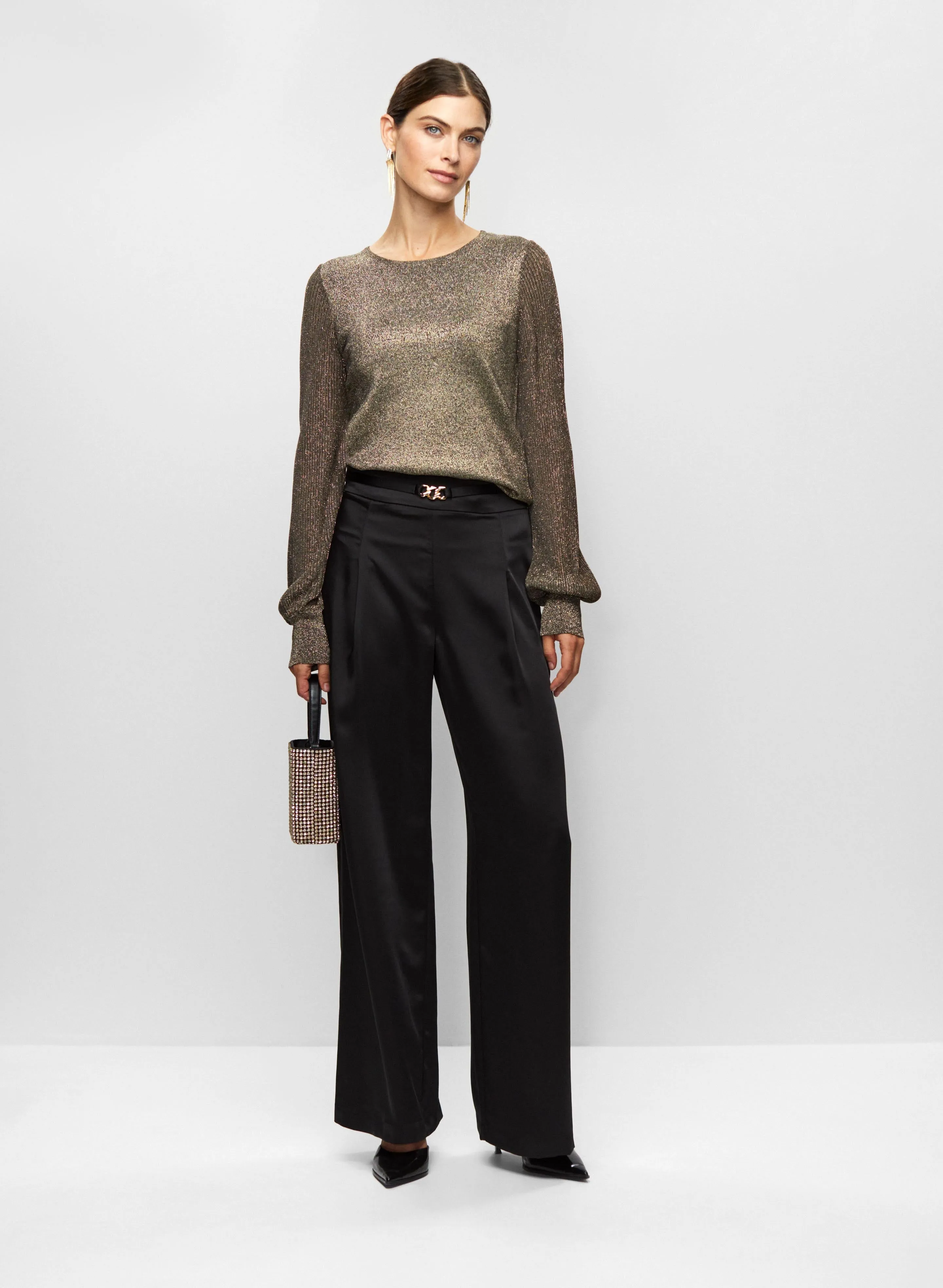 Metallic Sweater & Wide Leg Pants sold by Melanie Lyne