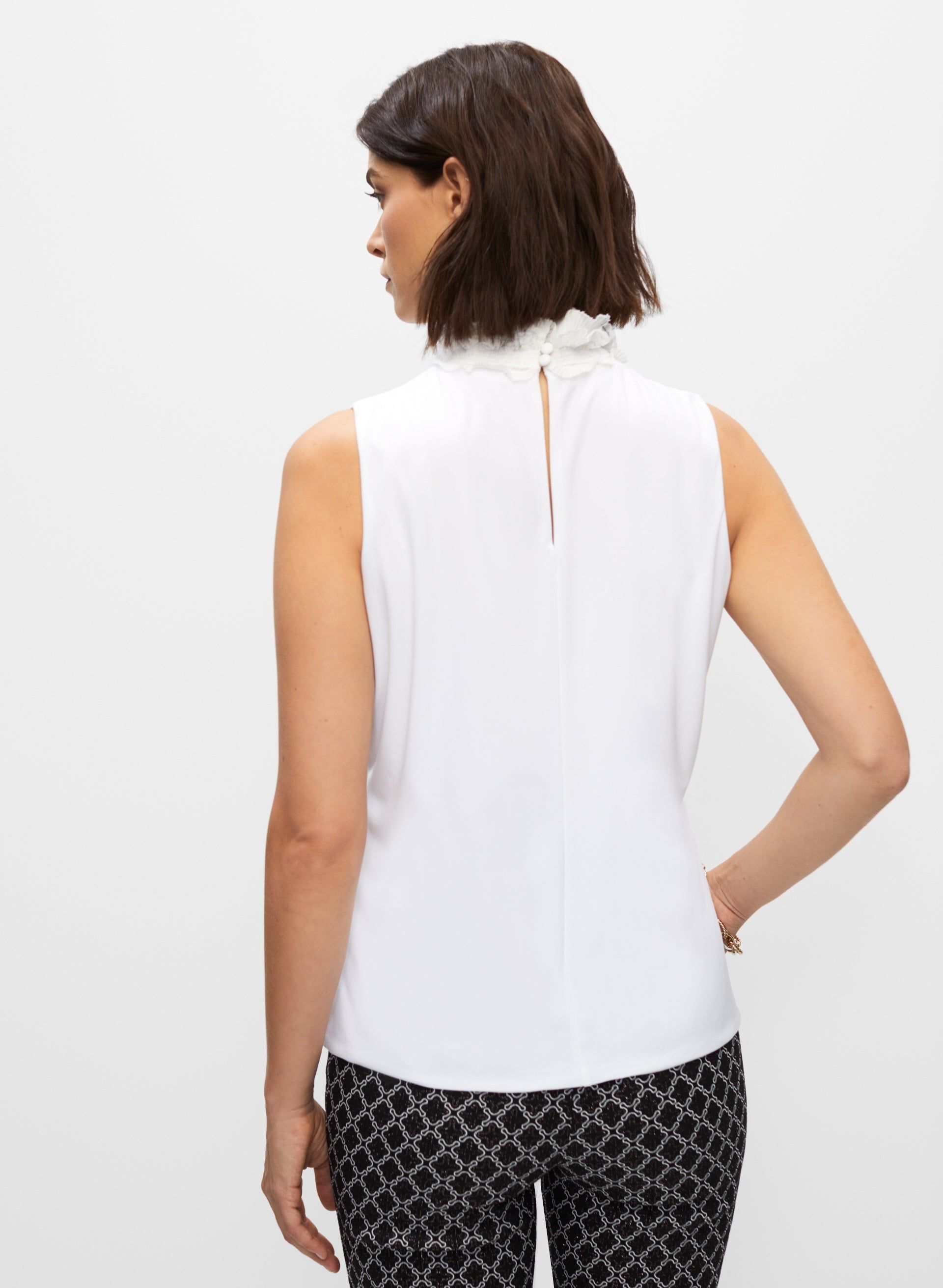 Ruffle Neck Blouse sold by Melanie Lyne product image thumbnail 3