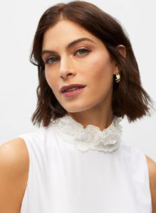 Ruffle Neck Blouse sold by Melanie Lyne