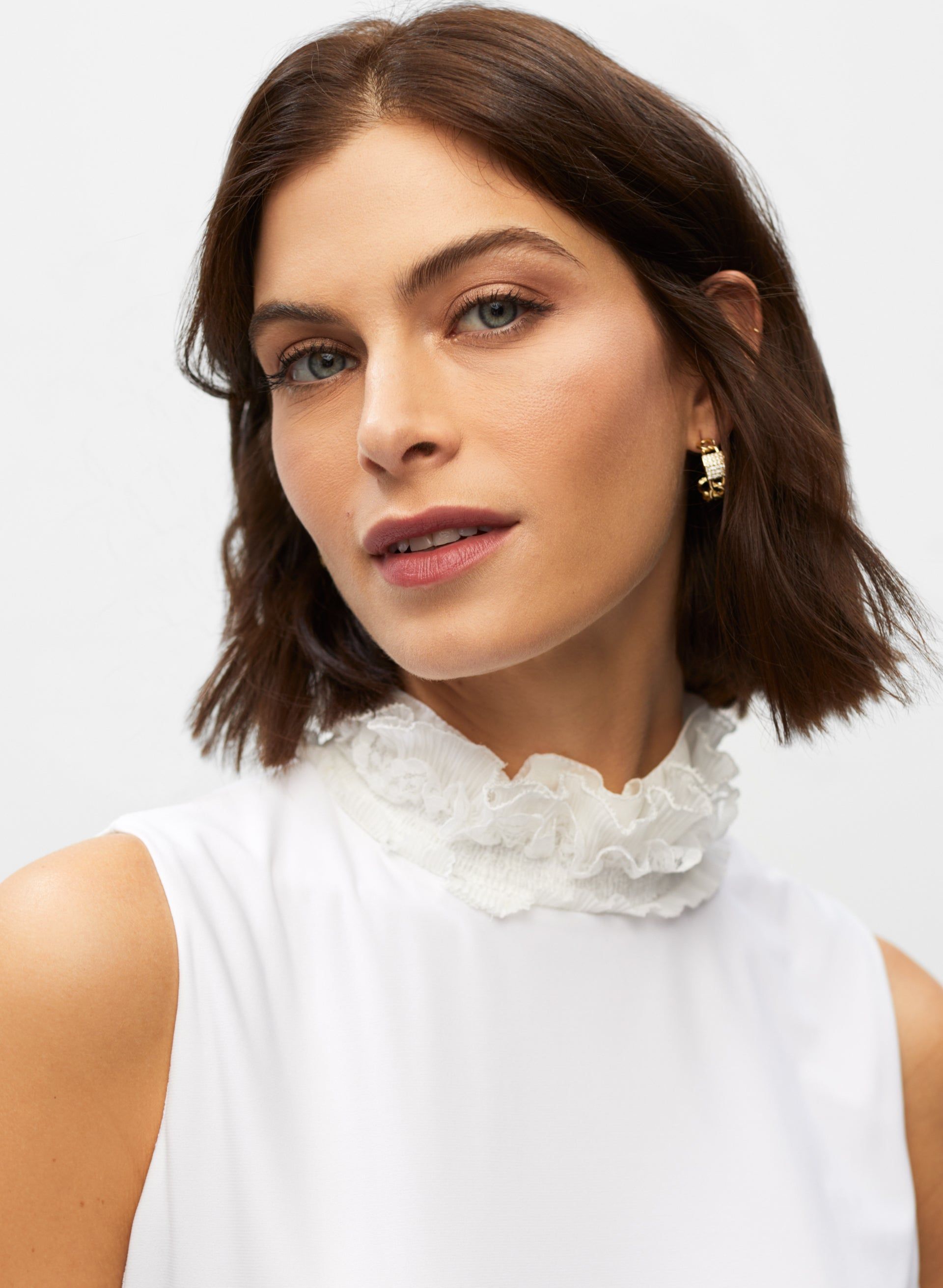 Ruffle Neck Blouse sold by Melanie Lyne product image thumbnail 2