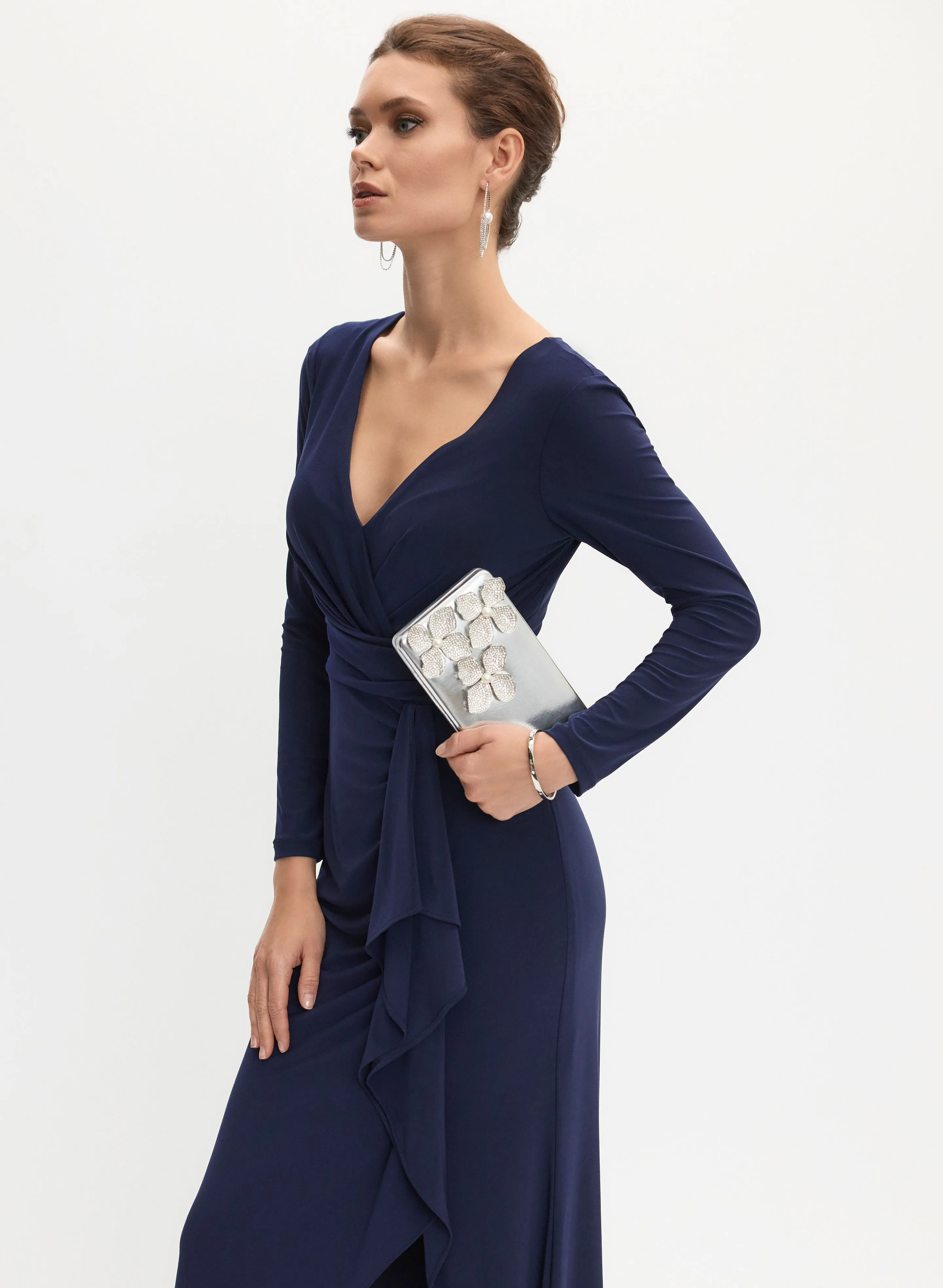 Flounce Detail Evening Dress sold by Melanie Lyne product image thumbnail 5