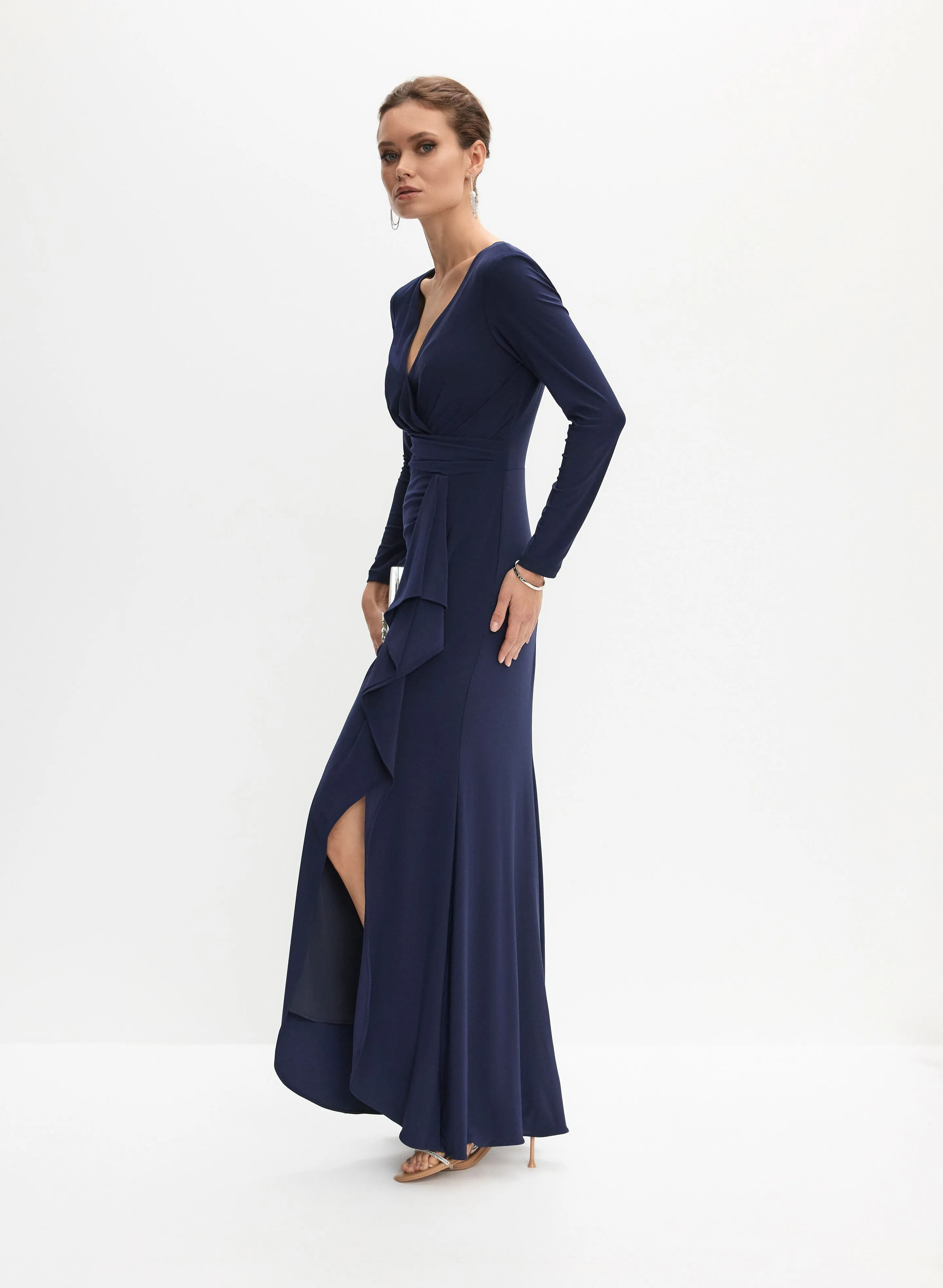 Flounce Detail Evening Dress sold by Melanie Lyne product image thumbnail 3