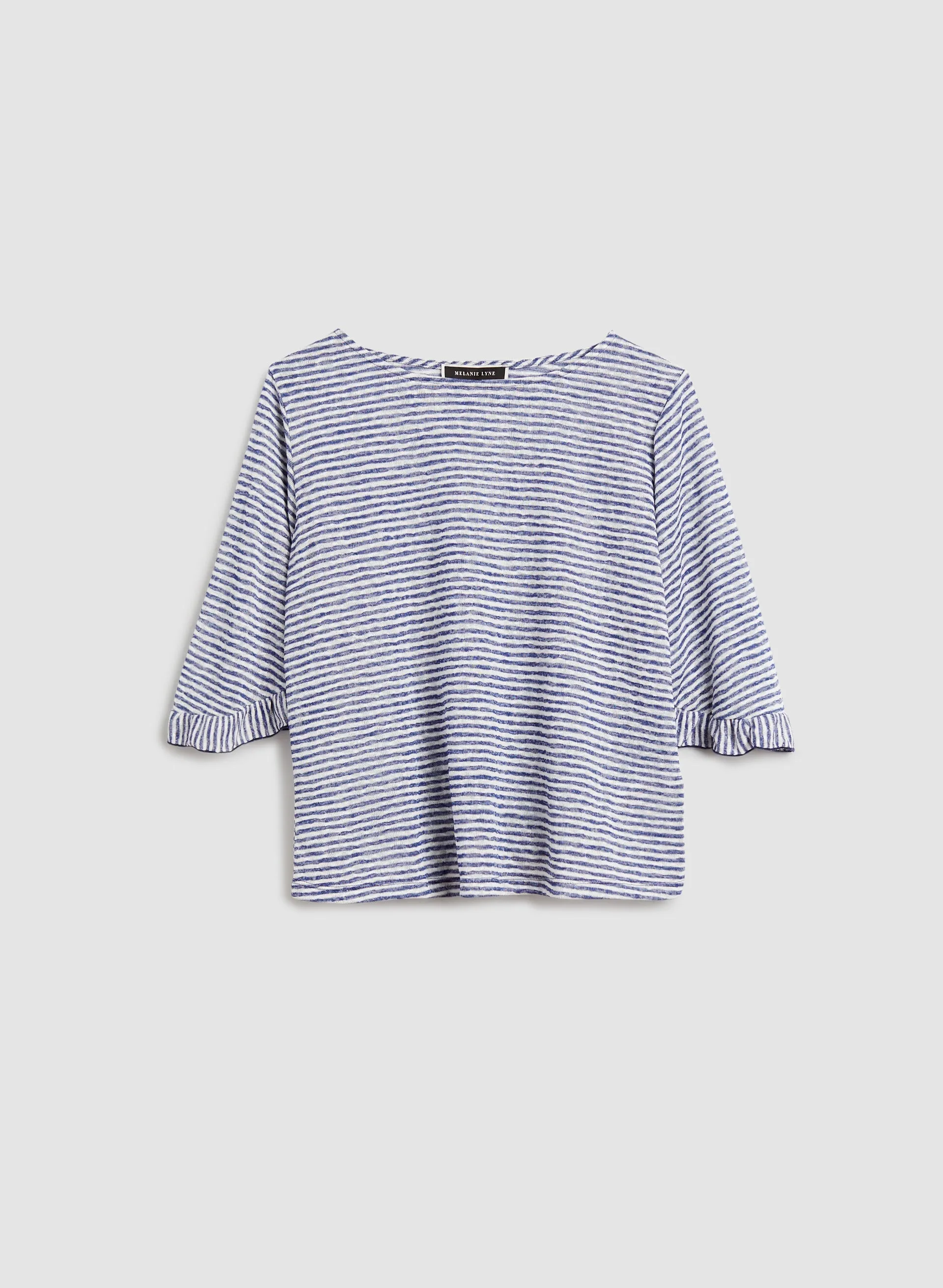 Striped Ruffle Sleeve Top sold by Melanie Lyne product image thumbnail 5