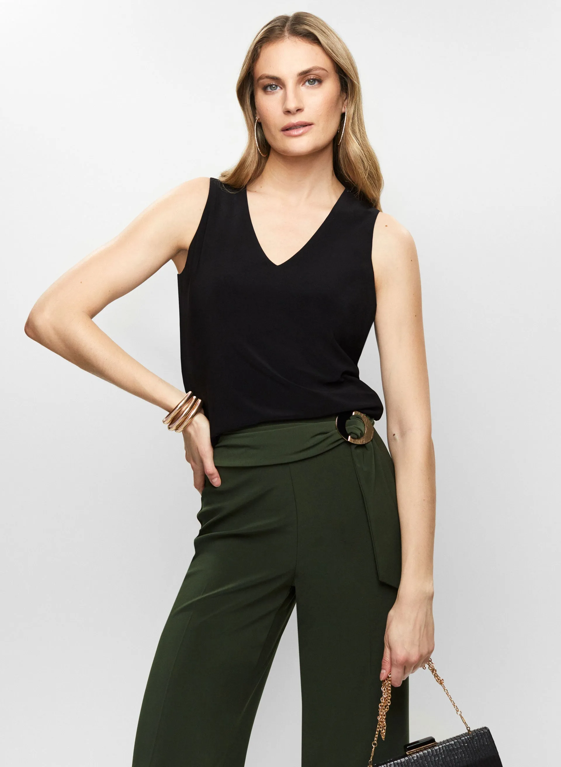 Sleeveless V-Neck Top sold by Melanie Lyne product image thumbnail 5