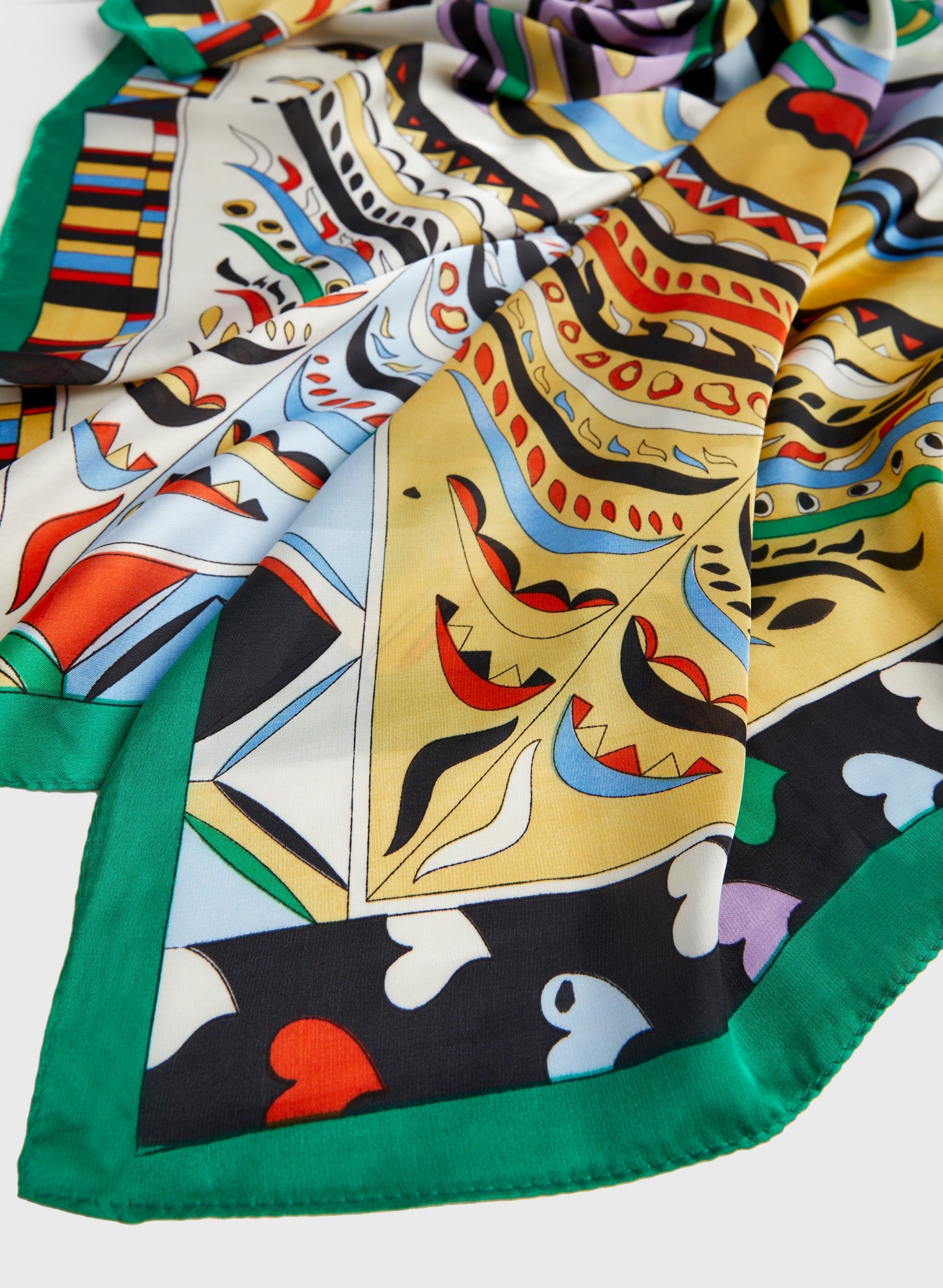 Multicolour Abstract Motif Scarf sold by Melanie Lyne product image thumbnail 4