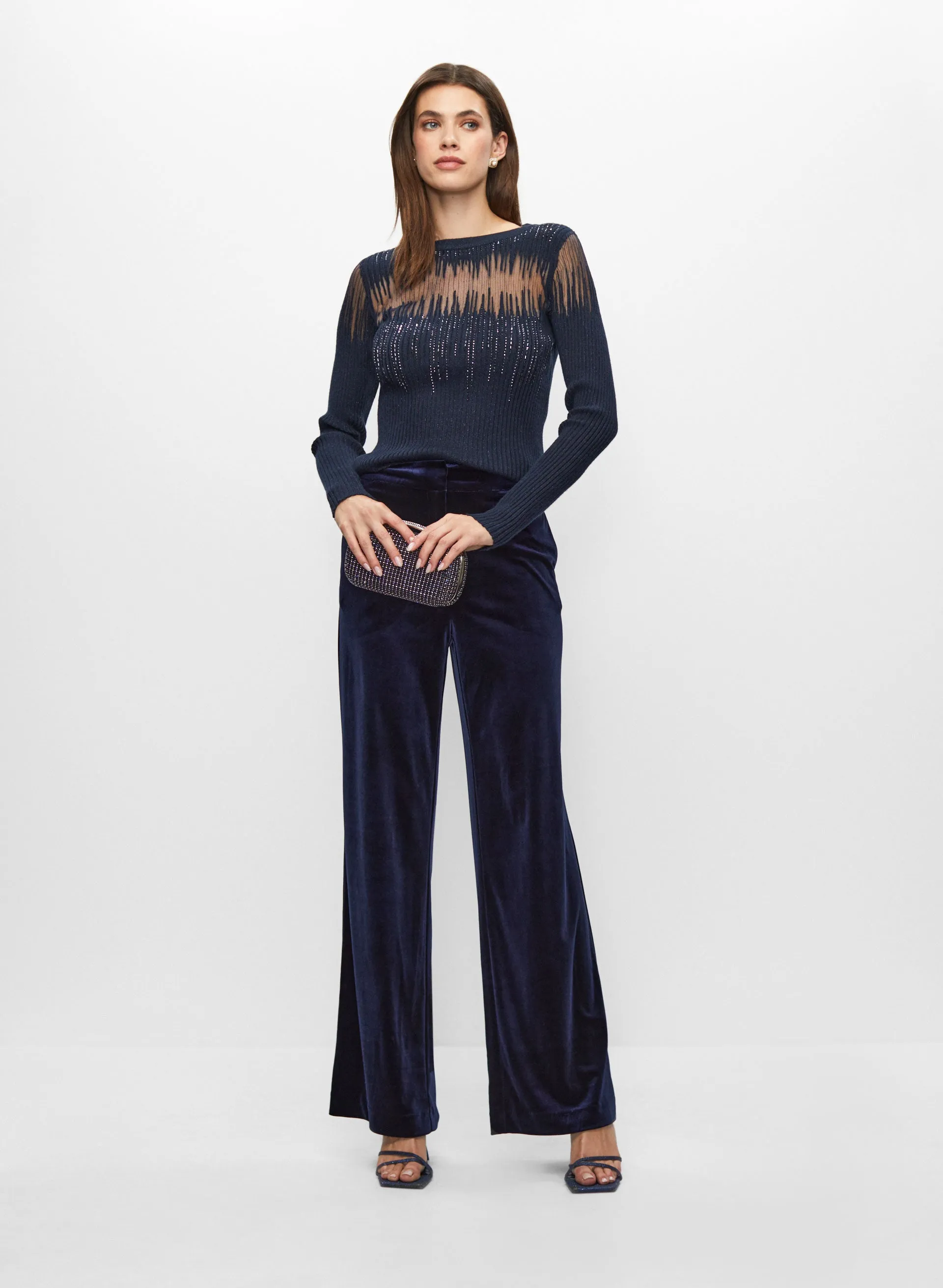 Sequin Detail Sweater & Velour Pants sold by Melanie Lyne