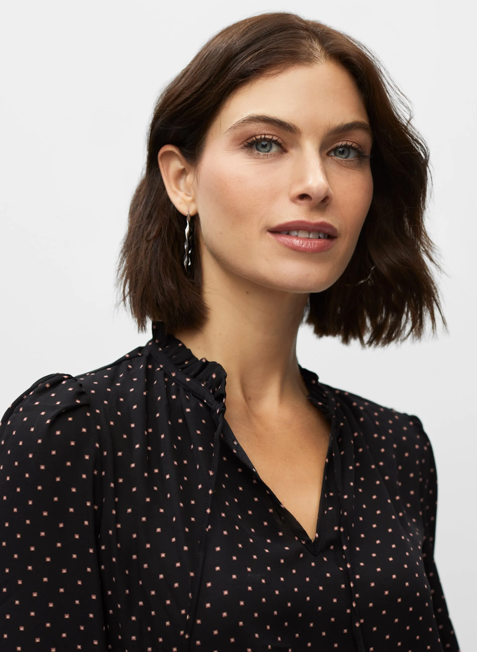 Polka Dot Puff Sleeve Blouse sold by Melanie Lyne product image thumbnail 2