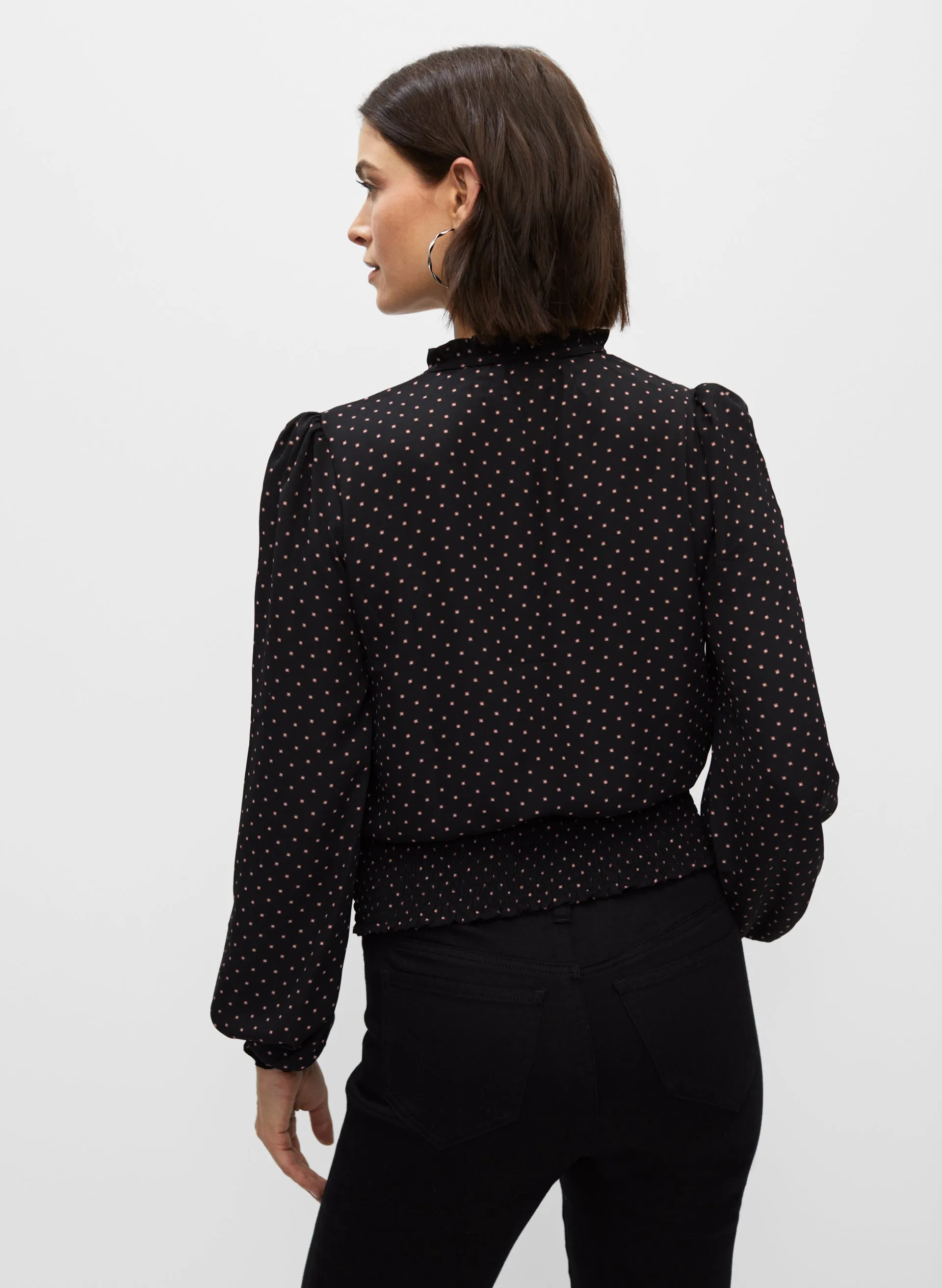 Polka Dot Puff Sleeve Blouse sold by Melanie Lyne product image thumbnail 3
