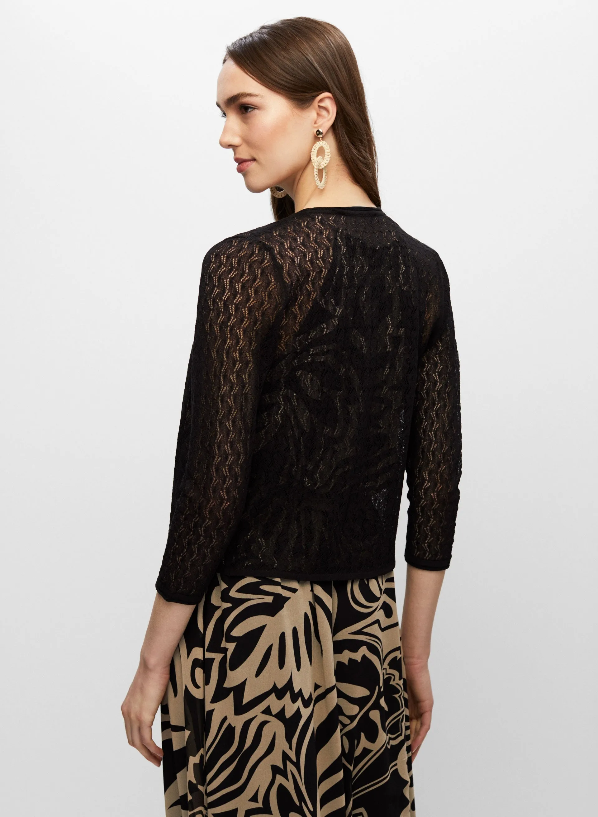 Open Front Knit Cardigan sold by Melanie Lyne product image thumbnail 4