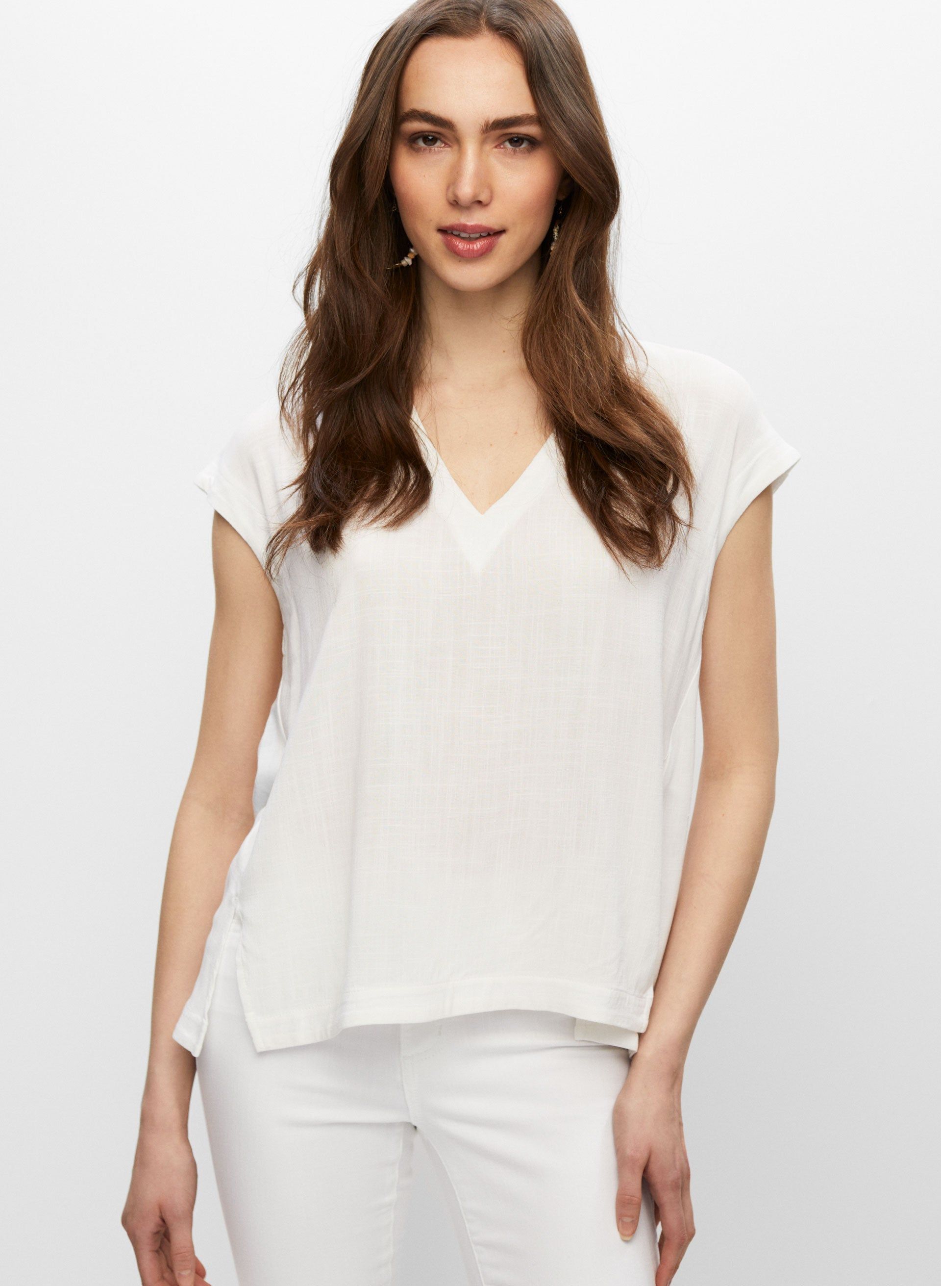 V-neck Short Sleeve Top sold by Melanie Lyne product image thumbnail 5