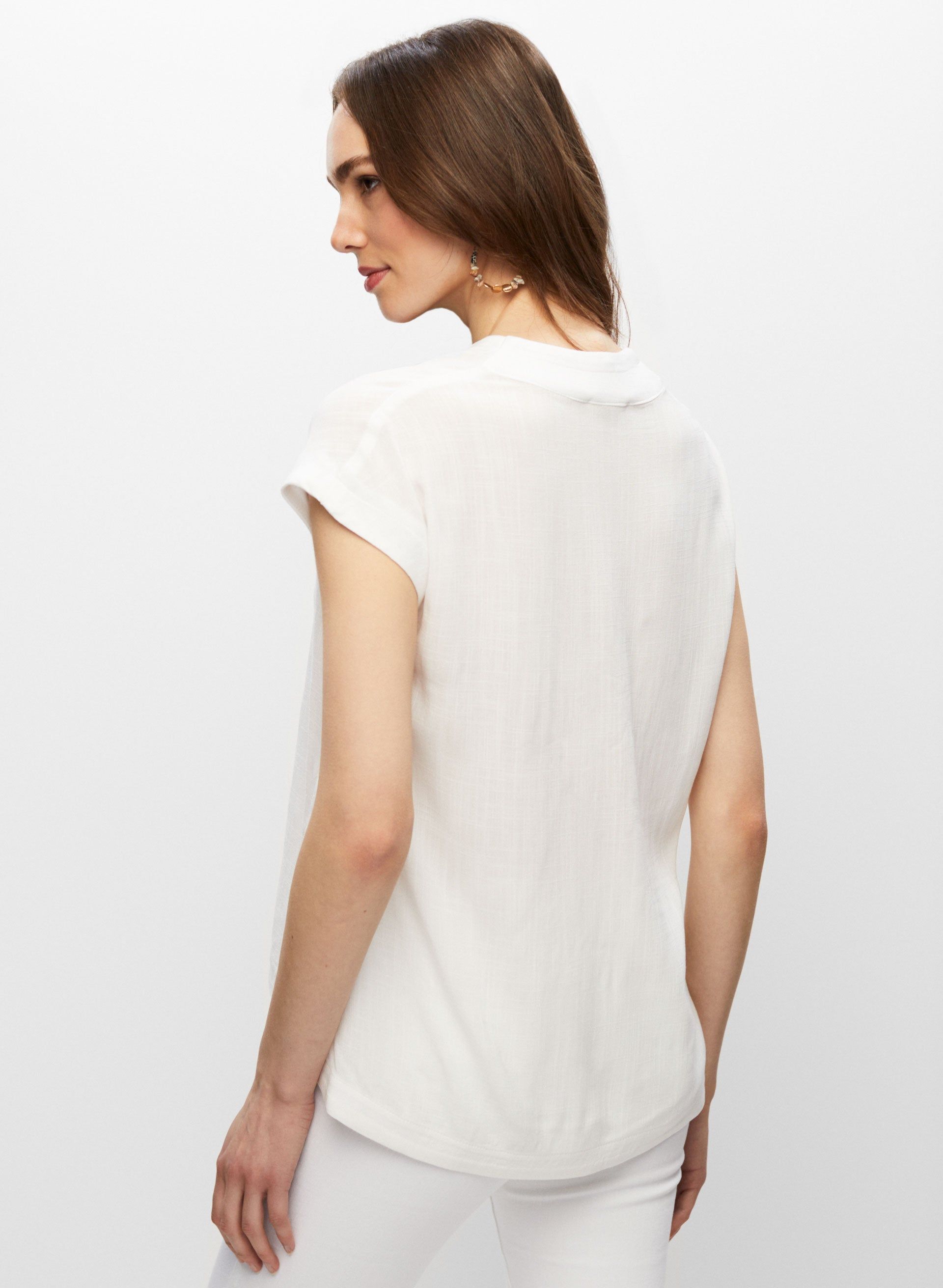 V-neck Short Sleeve Top sold by Melanie Lyne product image thumbnail 2