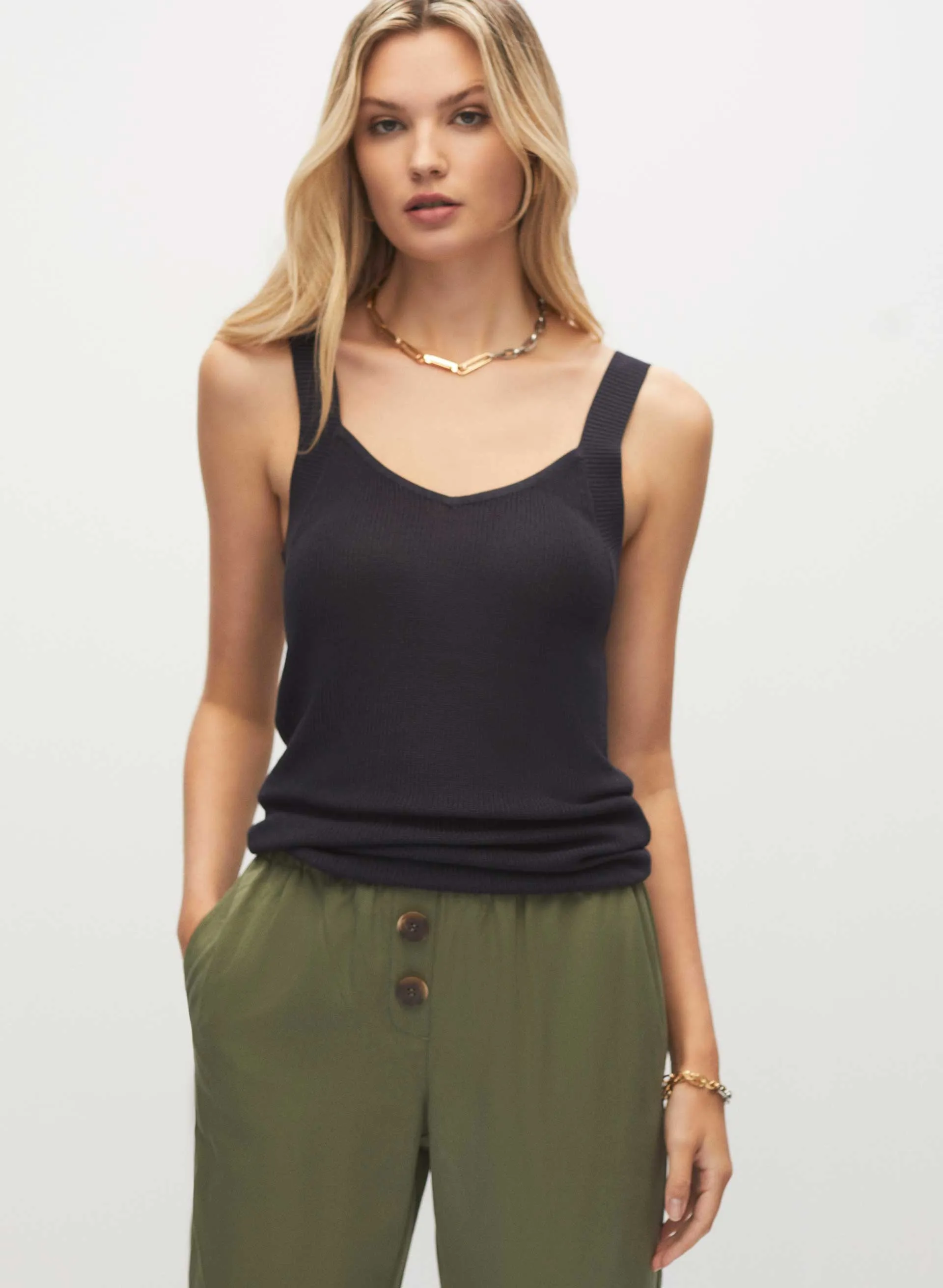 Sleeveless Knit Tank Top sold by Melanie Lyne