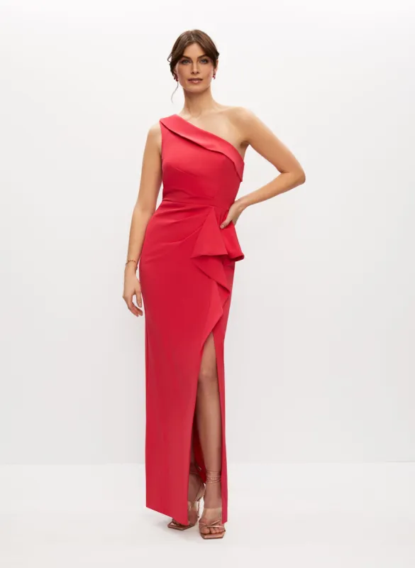 One-Shoulder Ruffle Detail Dress sold by Melanie Lyne