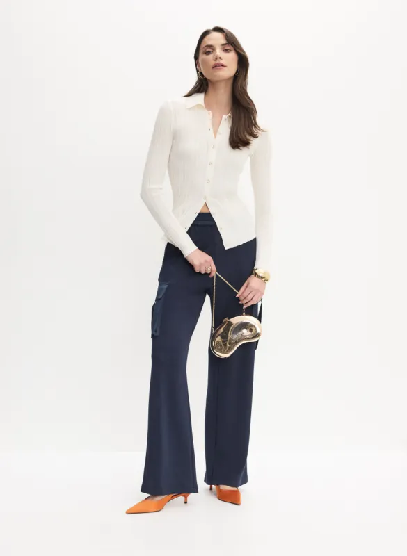 Button-Up Sweater & Cargo Pocket Pants sold by Melanie Lyne
