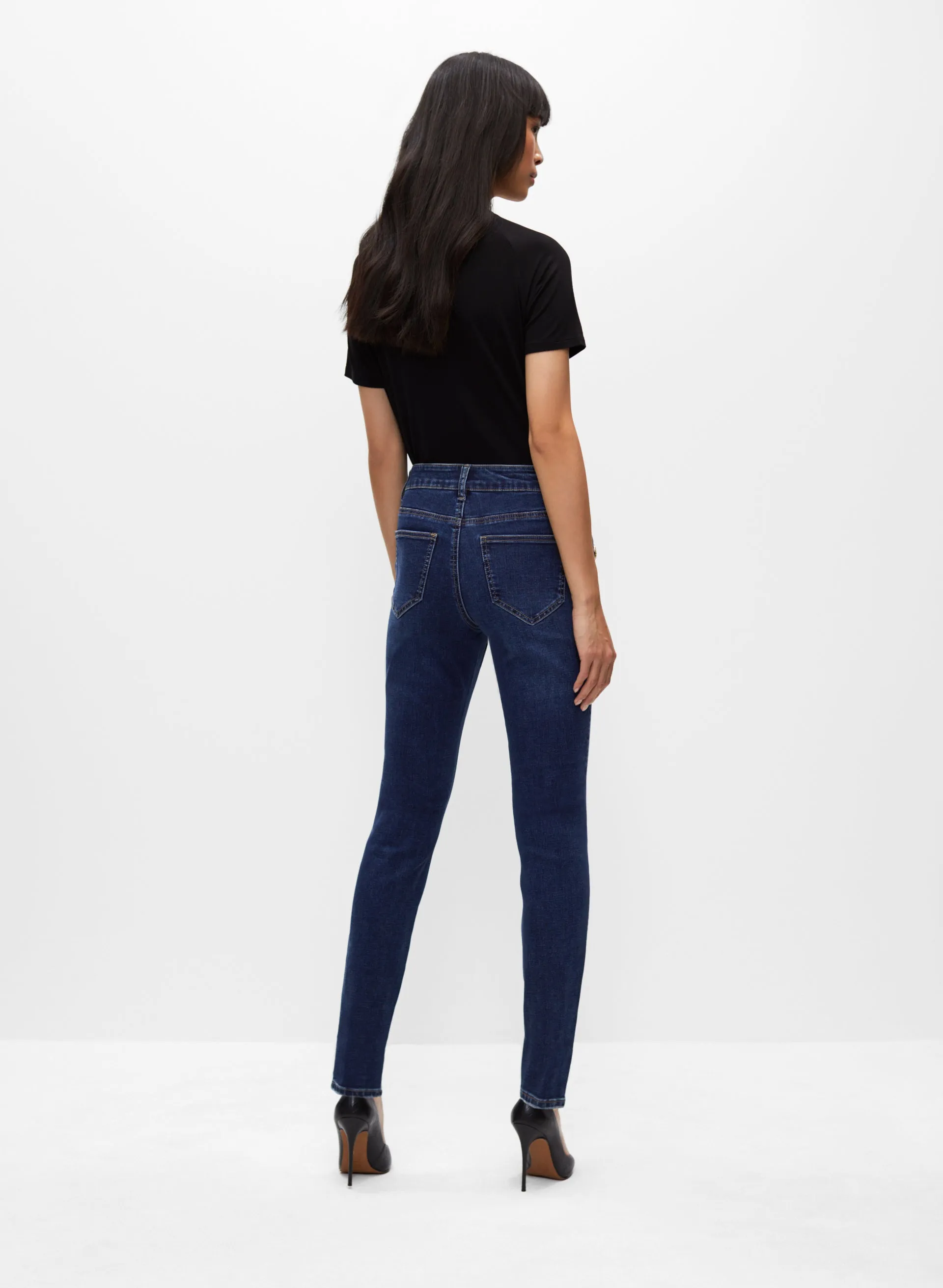 Button Detail Slim Leg Jeans sold by Melanie Lyne product image thumbnail 4