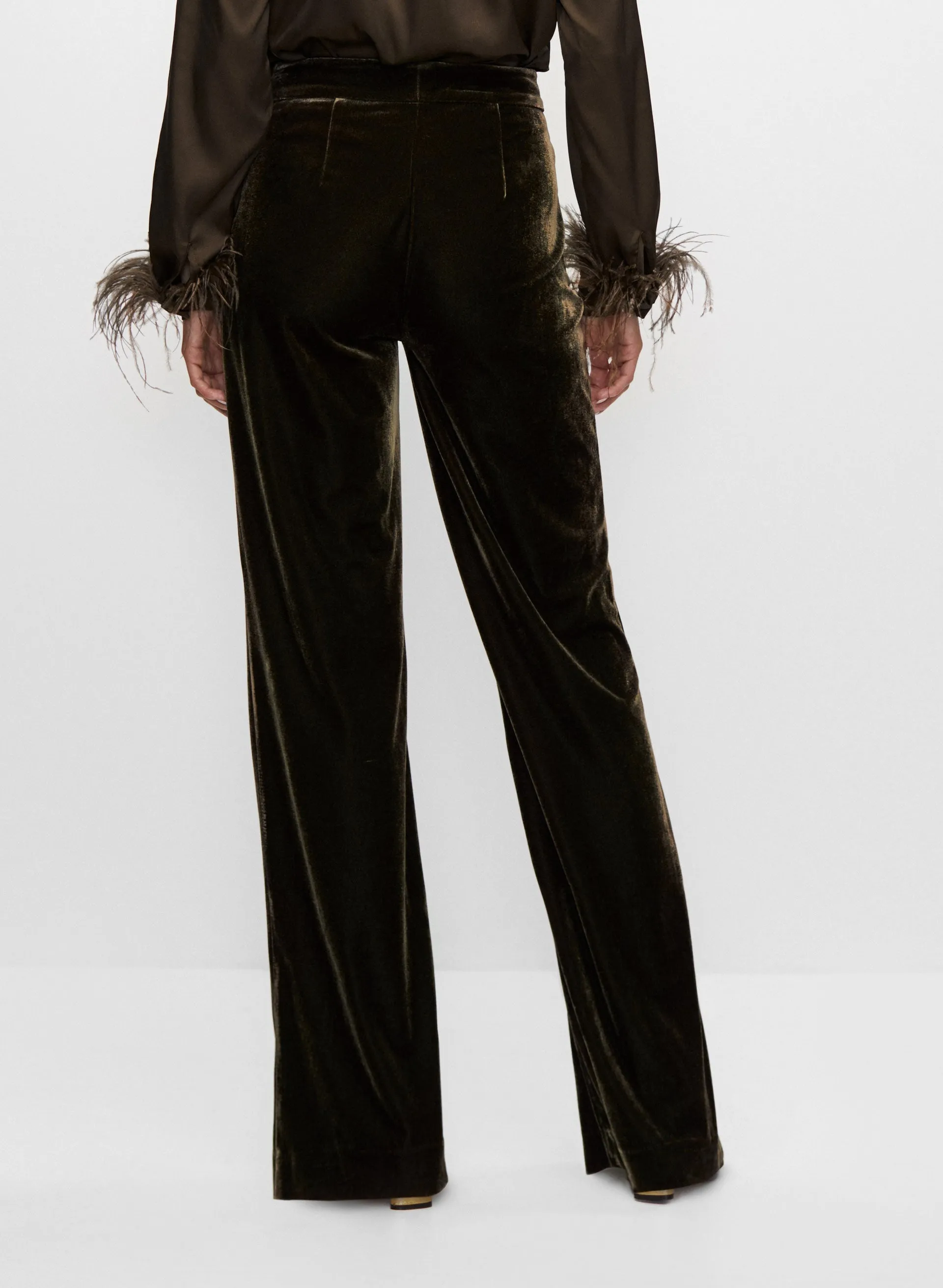 Velour Wide Leg Pants sold by Melanie Lyne product image thumbnail 2