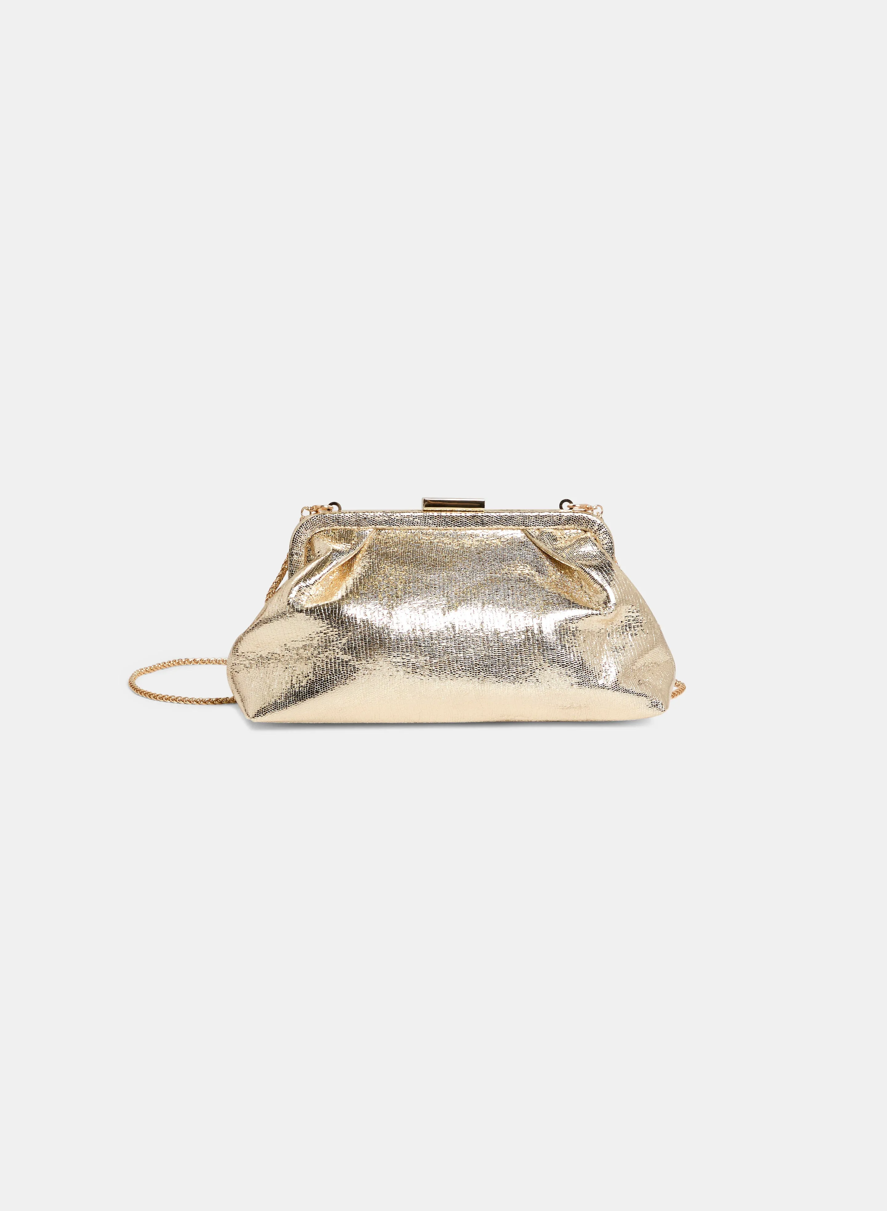 Kiss-Lock Metallic Clutch sold by Melanie Lyne