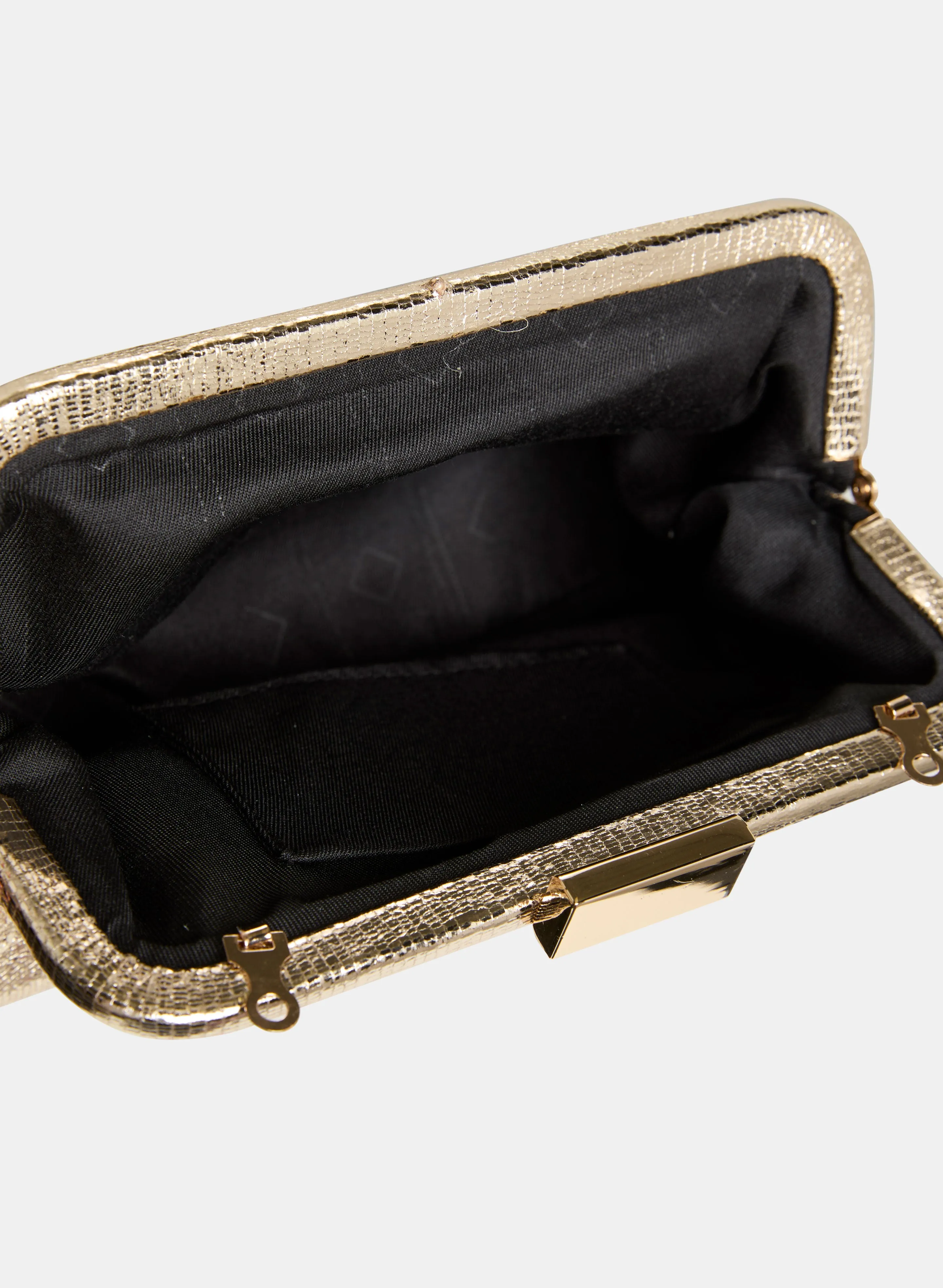 Kiss-Lock Metallic Clutch sold by Melanie Lyne product image thumbnail 3