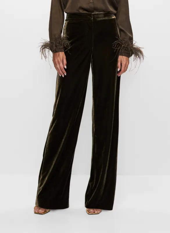 Velour Wide Leg Pants sold by Melanie Lyne