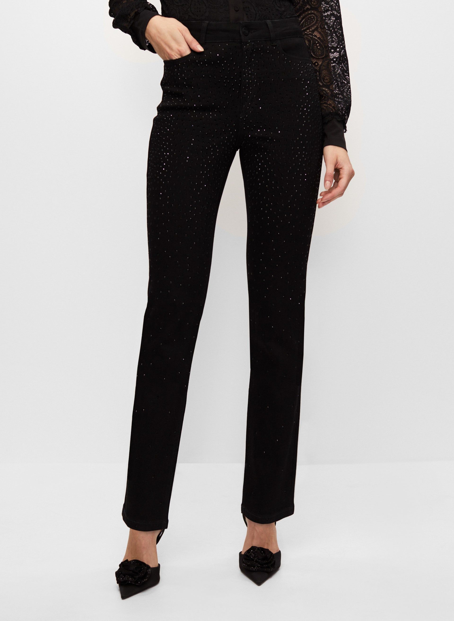 Embellished Straight Leg Jeans sold by Melanie Lyne