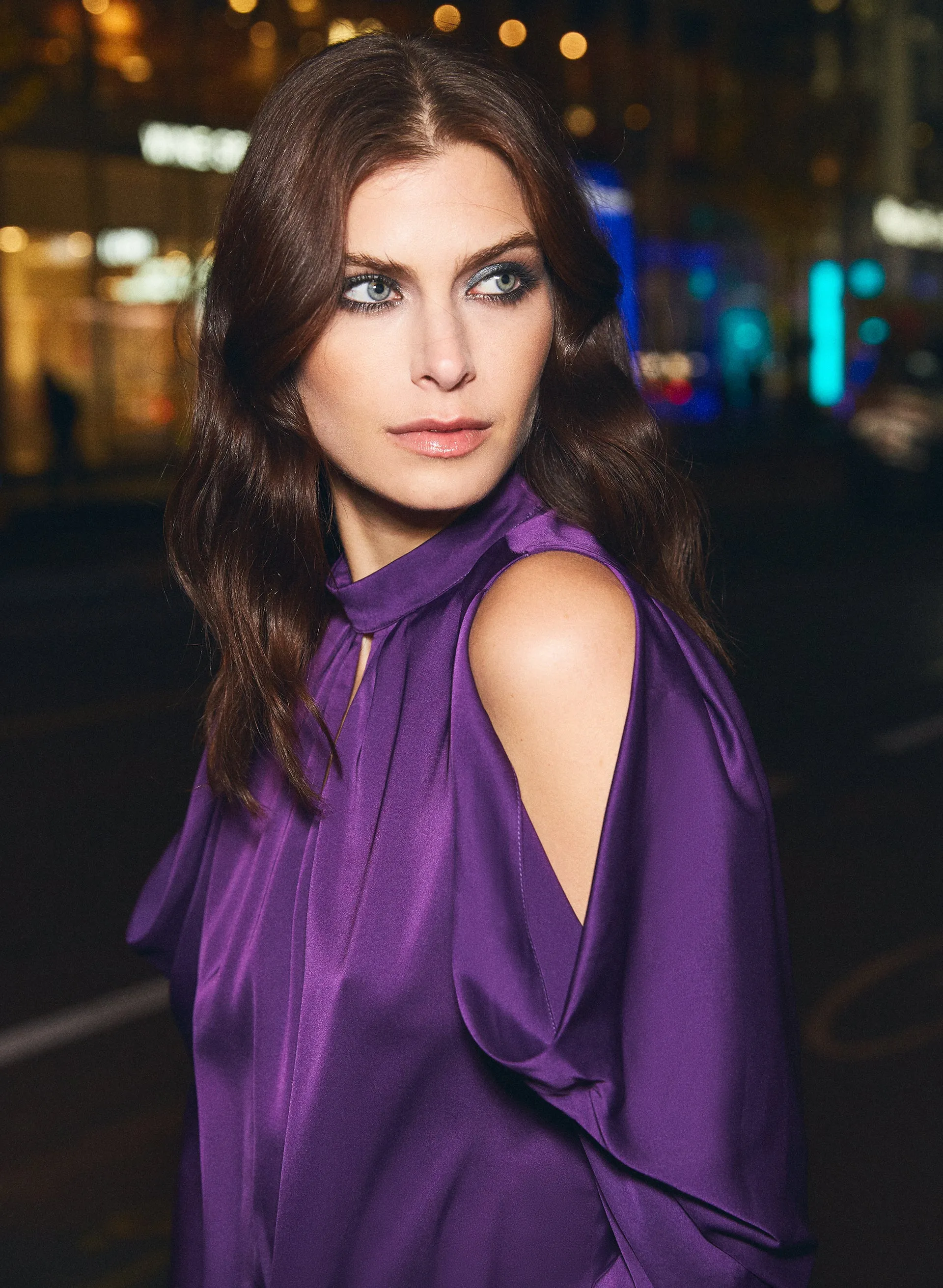 Satin Open Shoulder Blouse sold by Melanie Lyne product image thumbnail 4