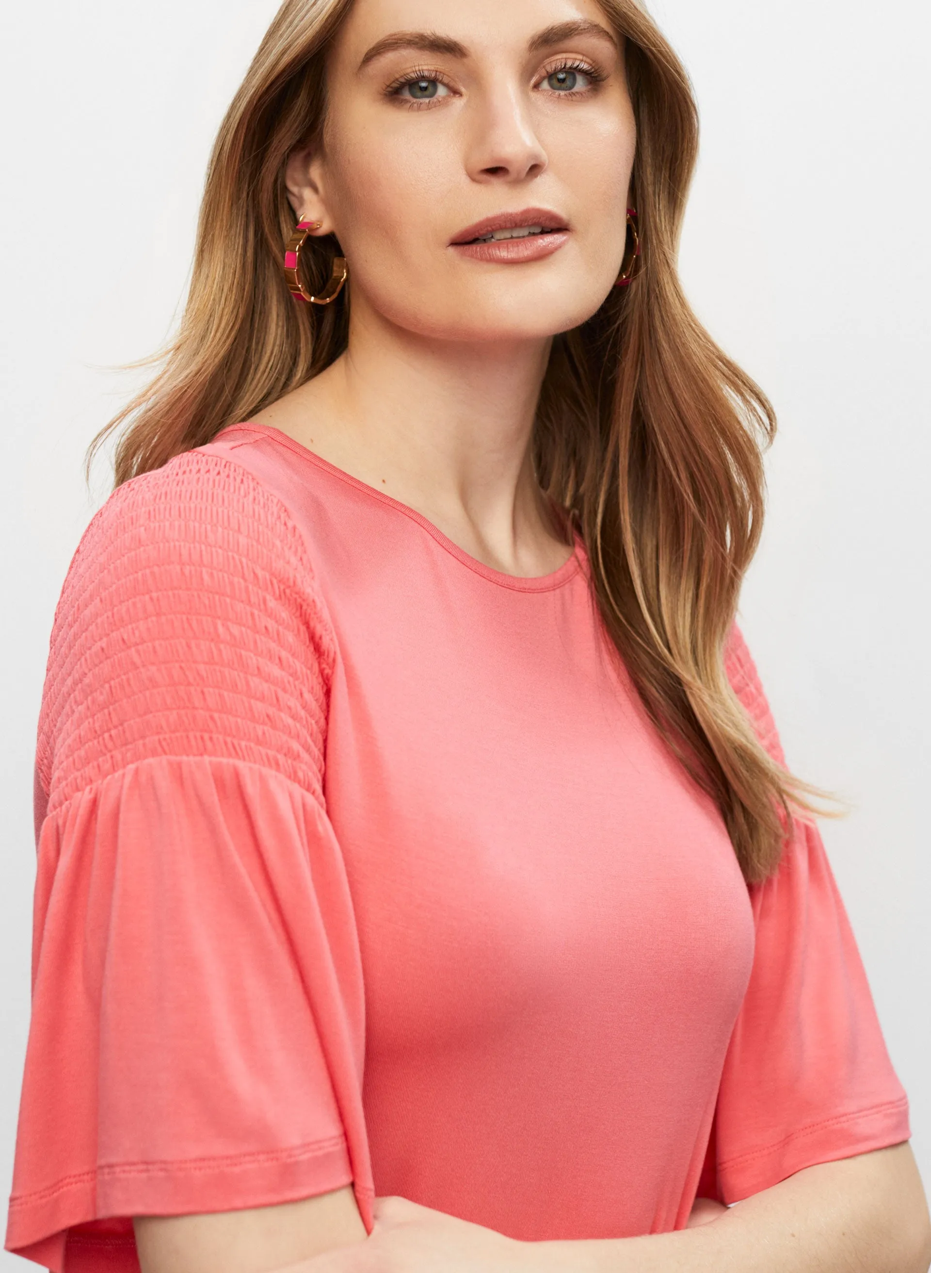 Smocked Flare Sleeve Top sold by Melanie Lyne product image thumbnail 3