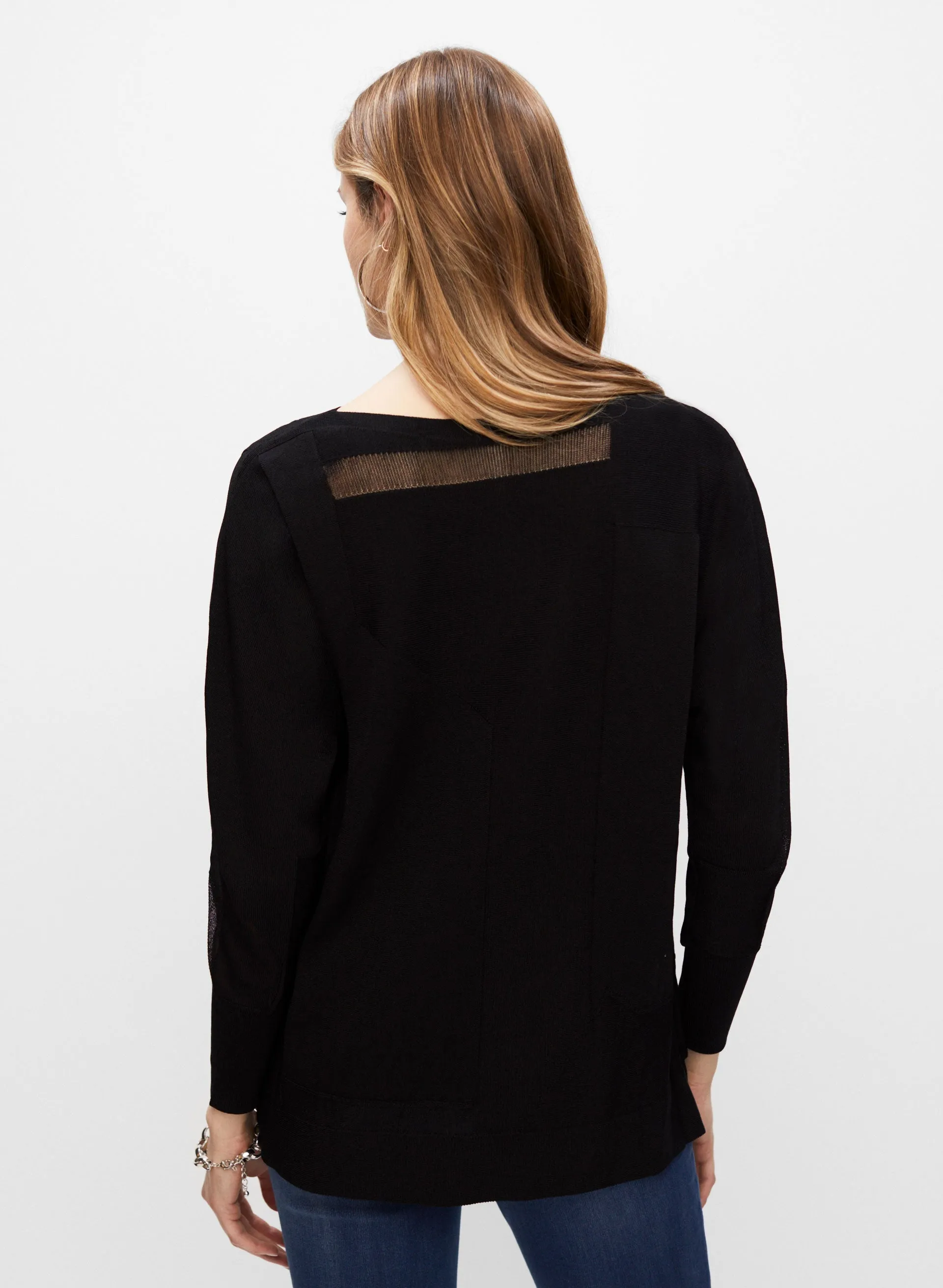 Joseph Ribkoff - Sheer Detail Sweater sold by Melanie Lyne product image thumbnail 4