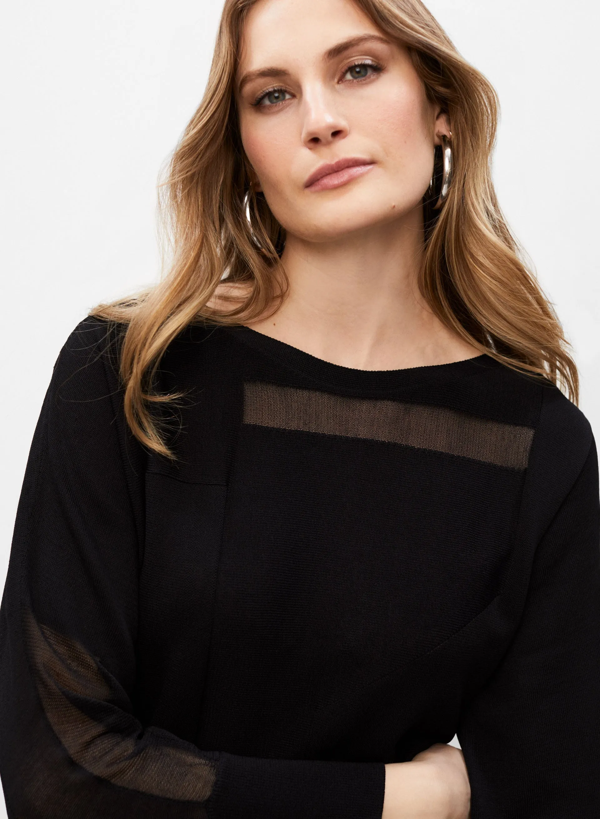 Joseph Ribkoff - Sheer Detail Sweater sold by Melanie Lyne product image thumbnail 2