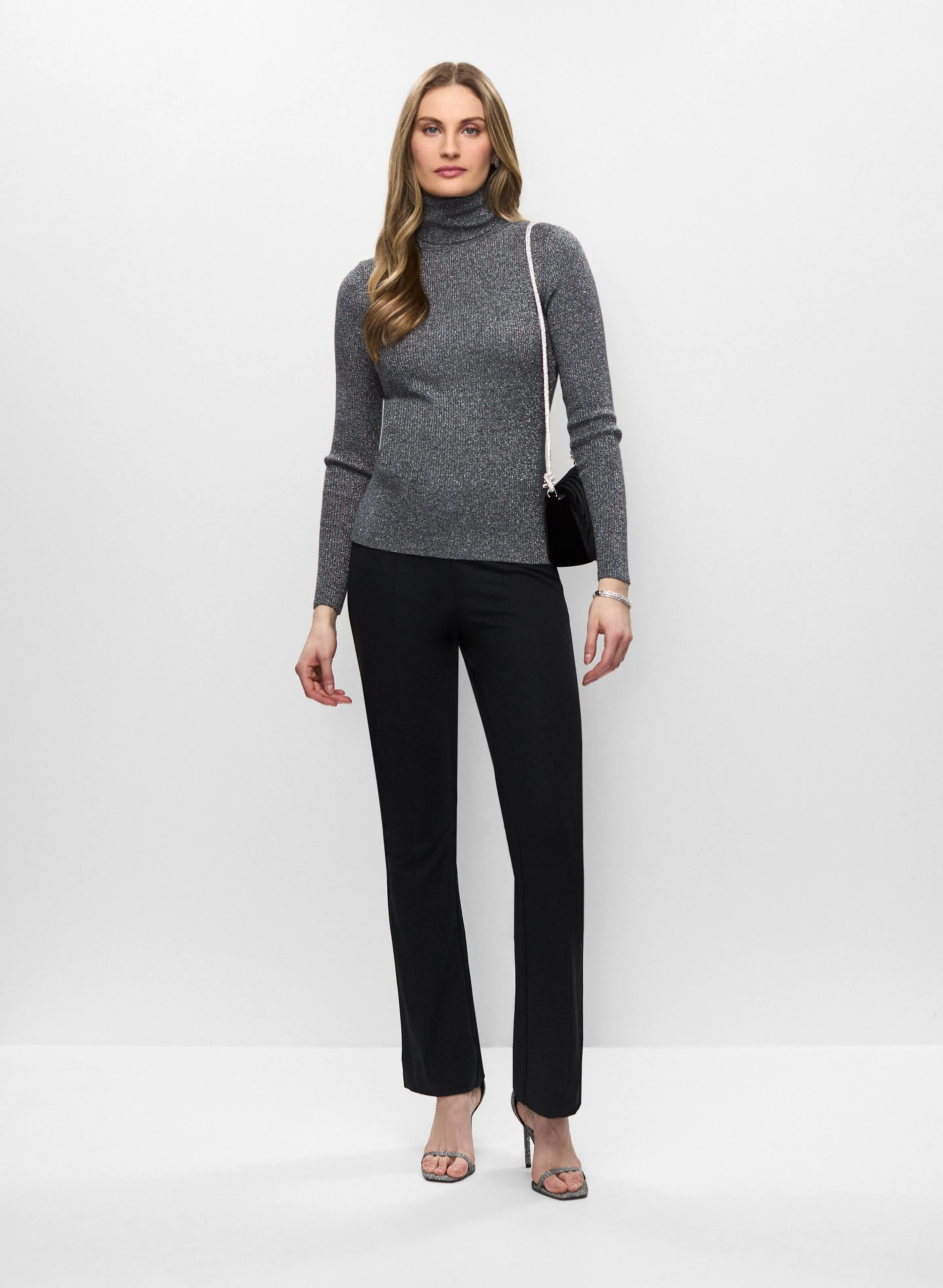 Metallic Sweater & Flare Leg Pants sold by Melanie Lyne