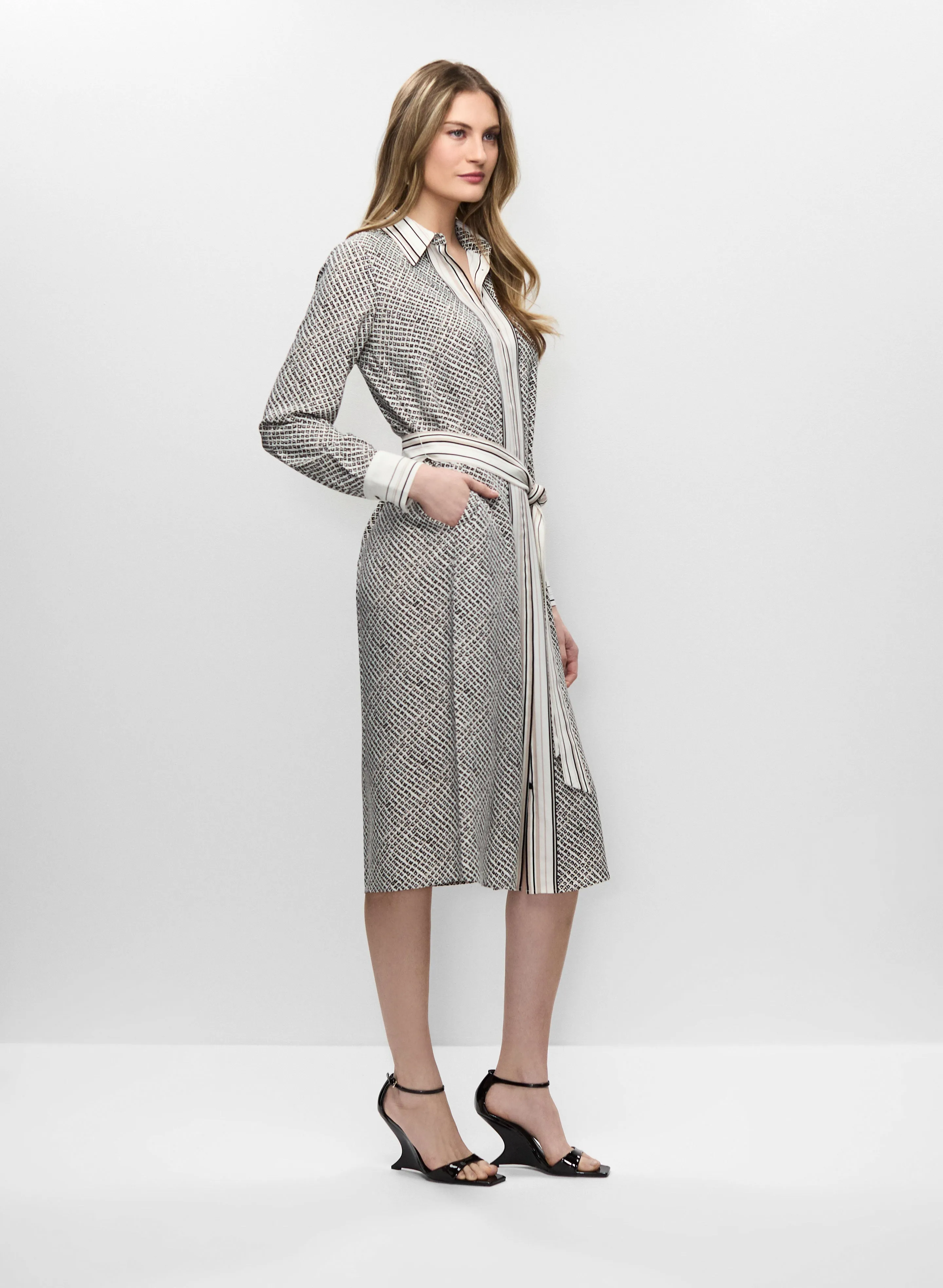 Printed Shirt Dress sold by Melanie Lyne product image thumbnail 3