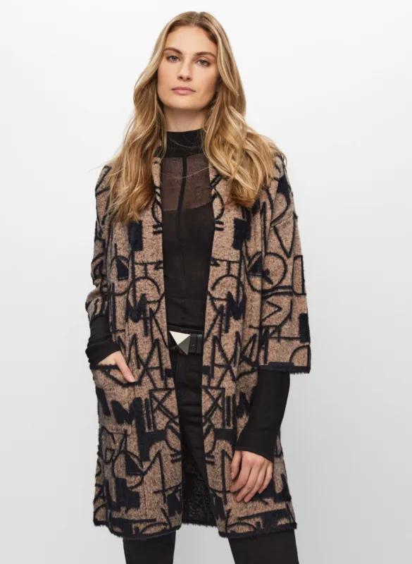 Joseph Ribkoff - Printed Open Front Cardigan sold by Melanie Lyne