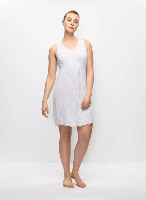 Lace Trim Animal Print Nightgown sold by Melanie Lyne
