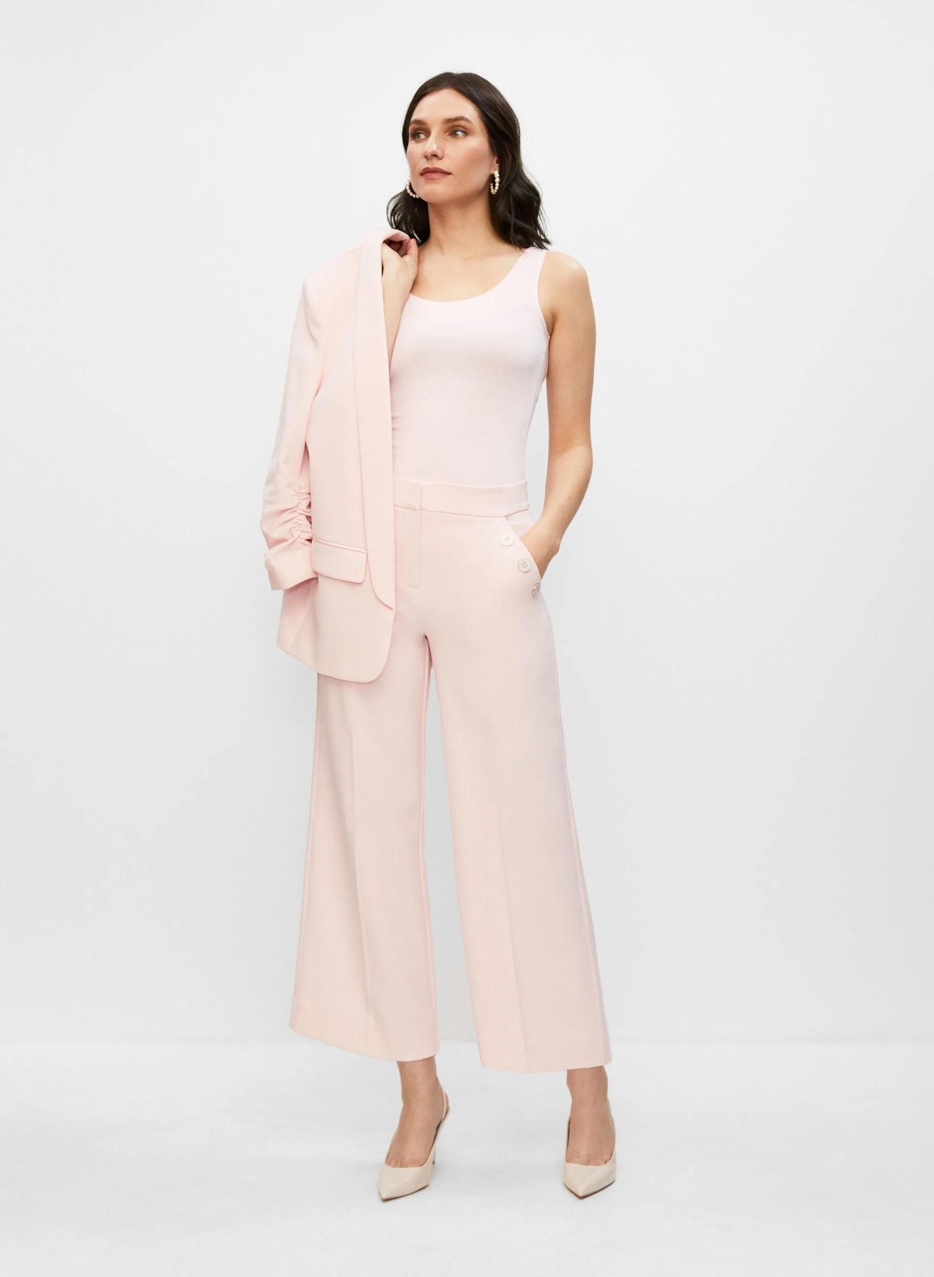 Button Detail Culotte Pants sold by Melanie Lyne product image thumbnail 3