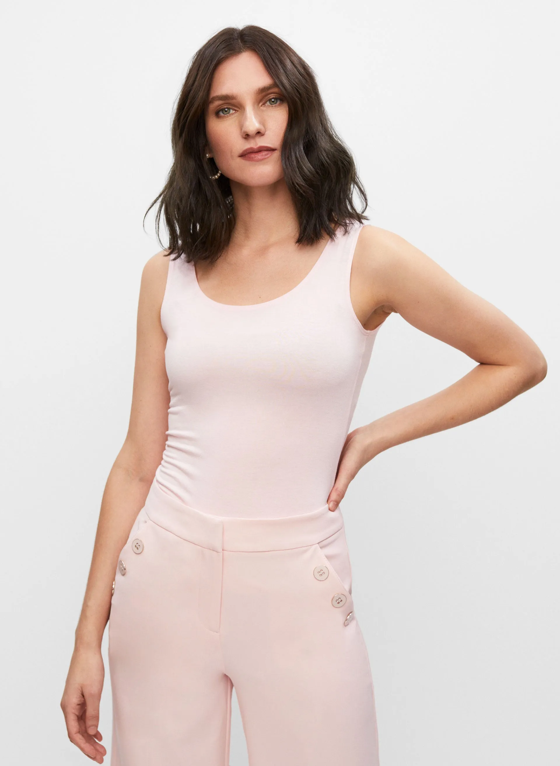 Button Detail Culotte Pants sold by Melanie Lyne