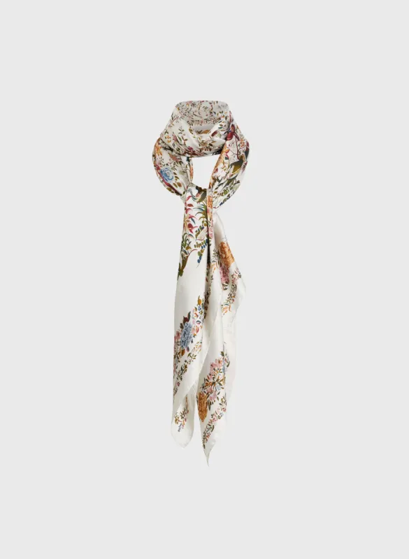 Floral & Bird Print Scarf sold by Melanie Lyne