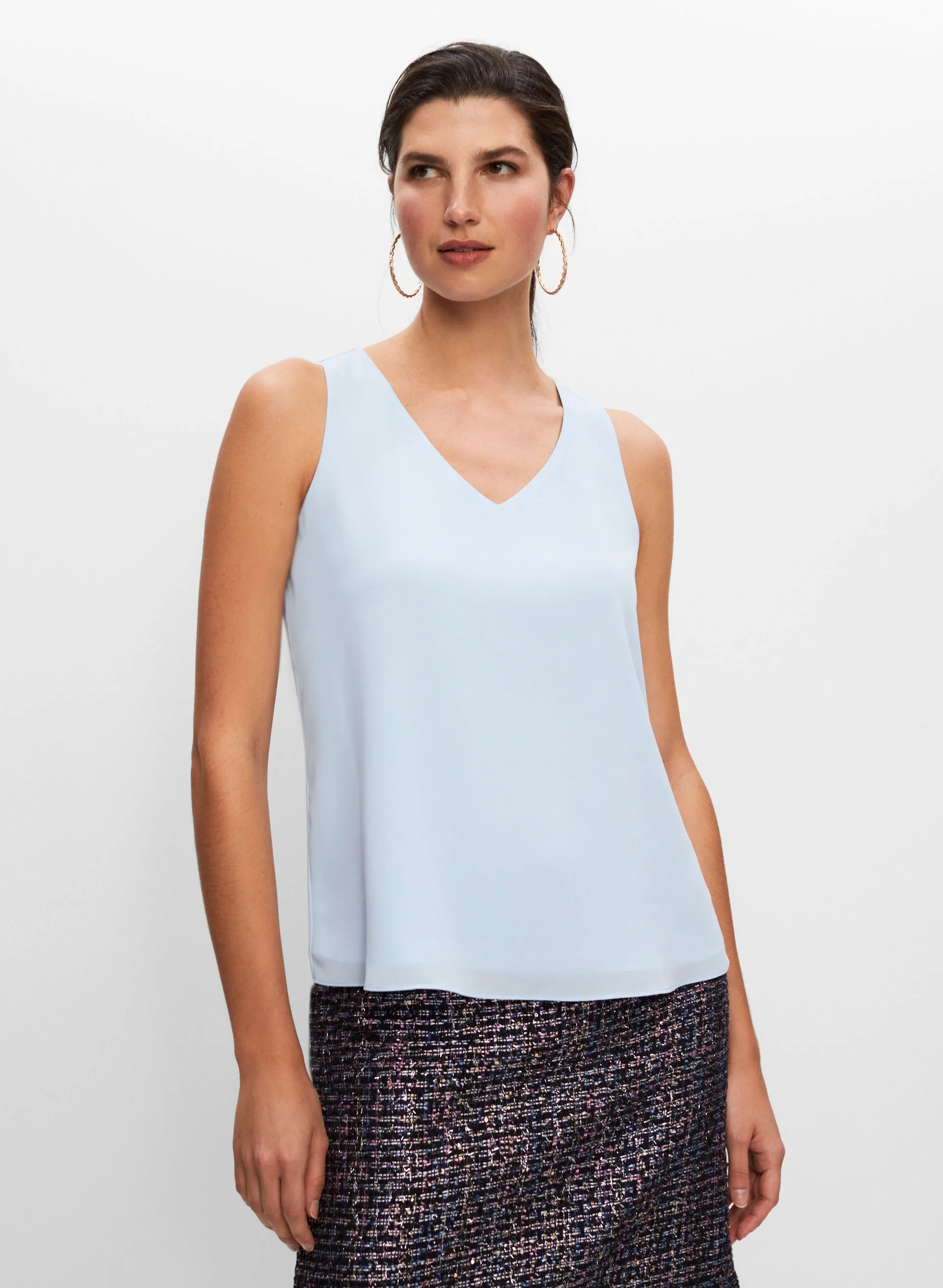 Sleeveless V-Neck Blouse sold by Melanie Lyne